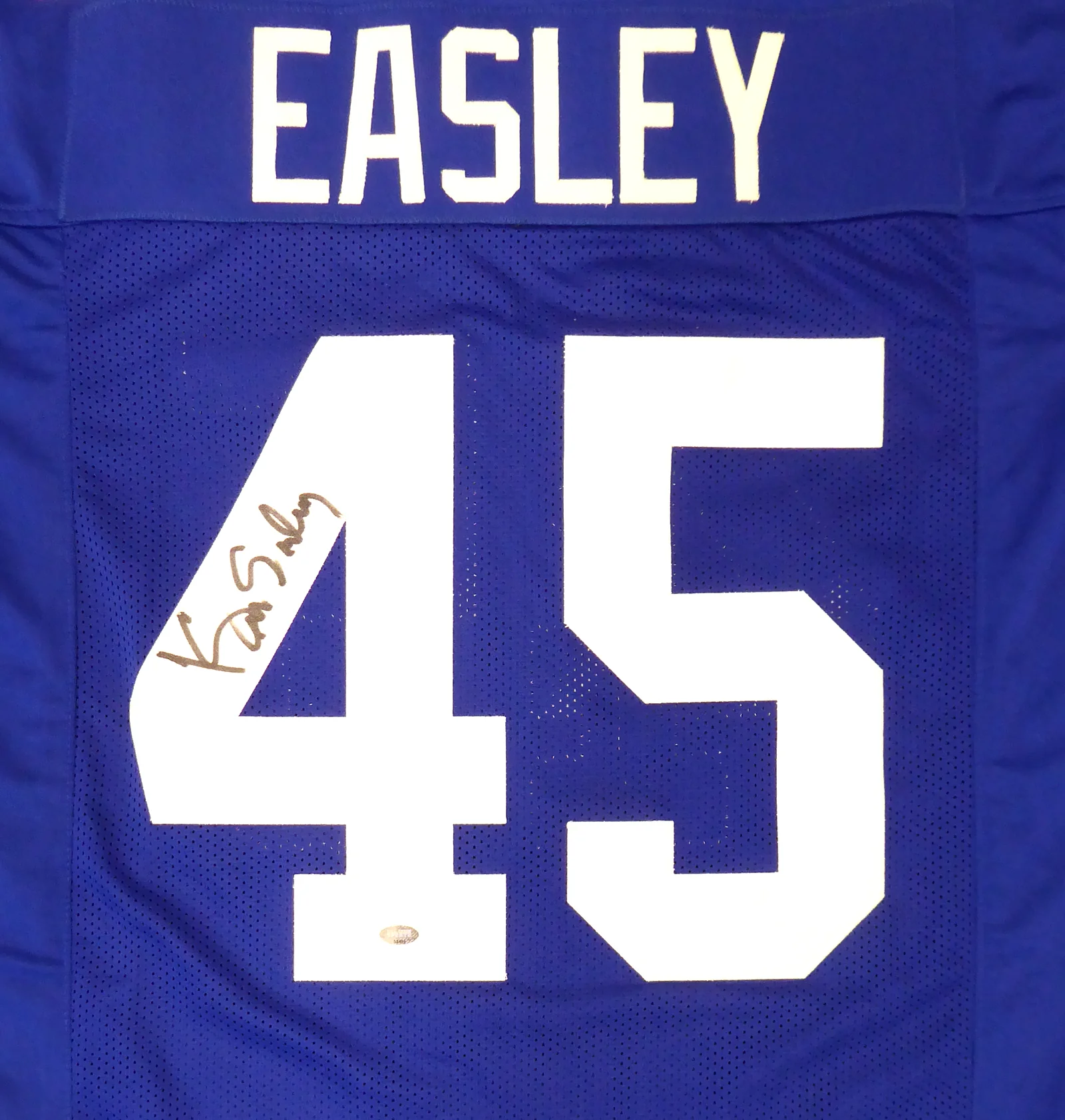 Seattle Seahawks Kenny Easley Autographed Framed Blue Jersey MCS Holo Stock #177855 - Image 2