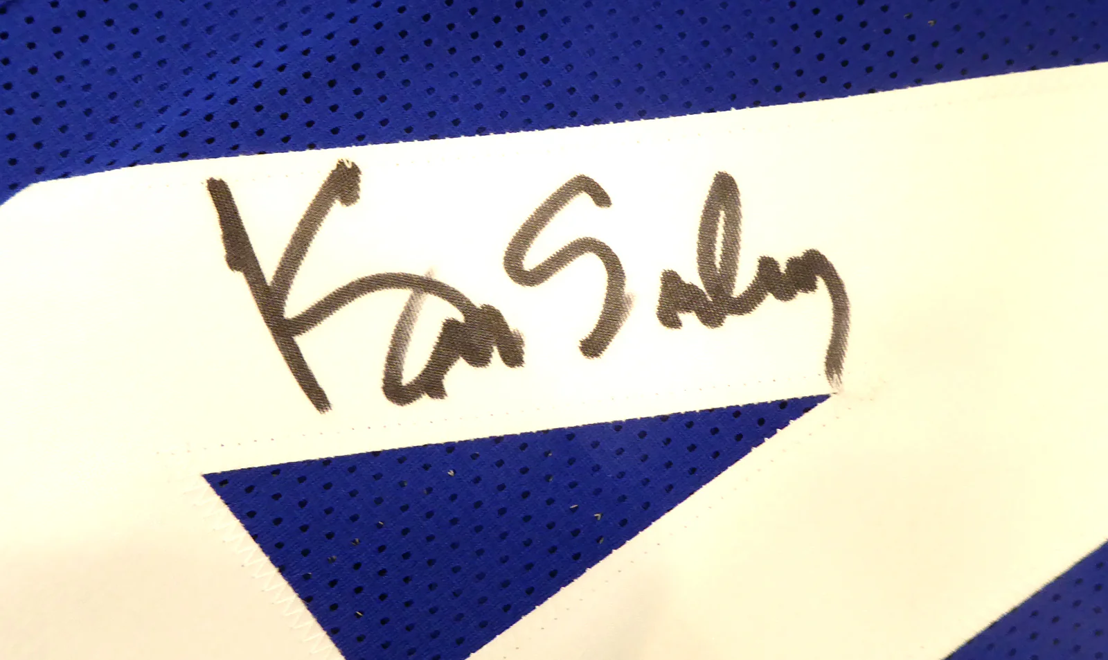 Seattle Seahawks Kenny Easley Autographed Framed Blue Jersey MCS Holo Stock #177855 - Image 4