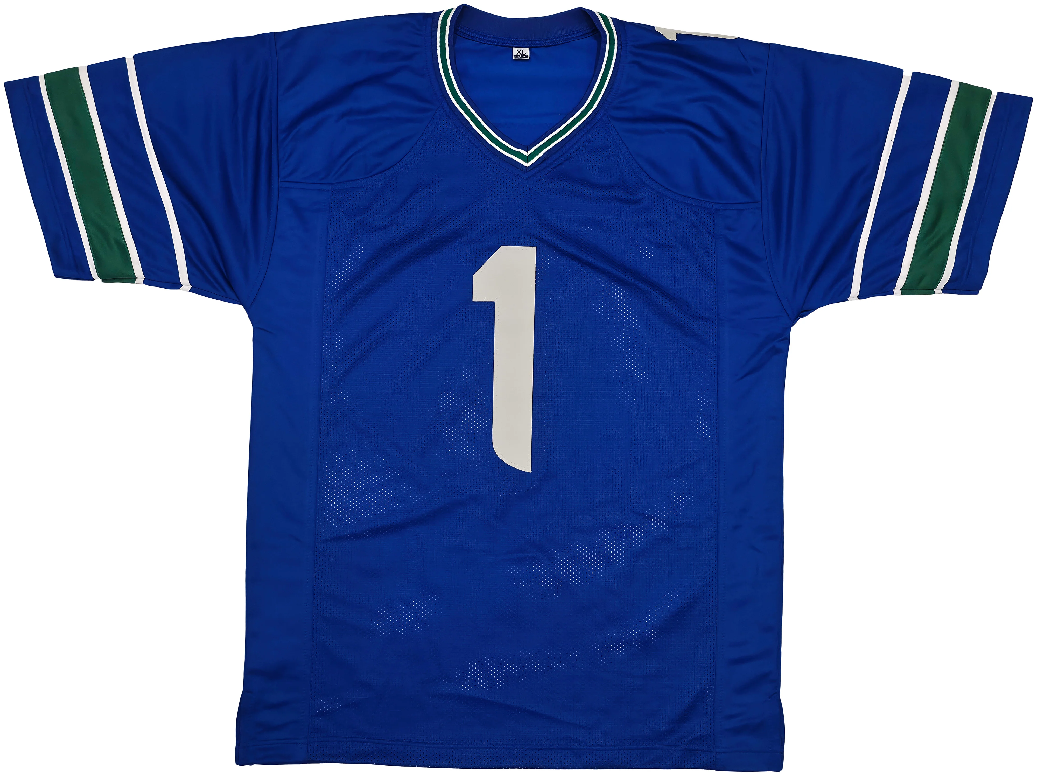 Seattle Seahawks Pete Carroll Autographed Blue Jersey Beckett BAS QR Stock #256903 - Image 5