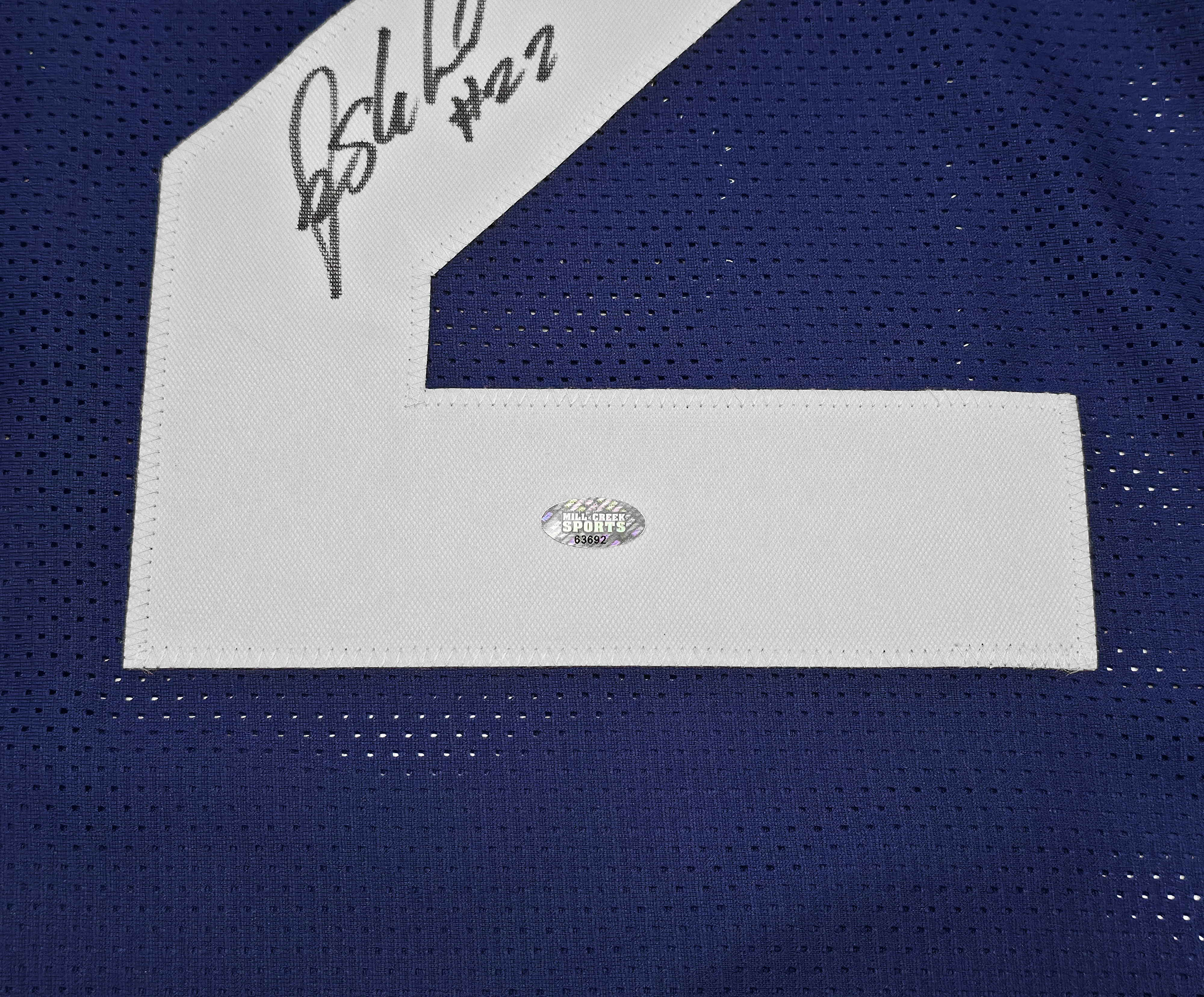 Seattle Seahawks Rashid Shaheed Autographed Blue Jersey MCS Holo Stock #258200 - Image 5