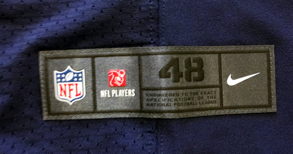 Seattle Seahawks Russell Wilson Autographed Blue Nike Elite Jersey Size 48 RW Holo Stock #60976 - Image 5