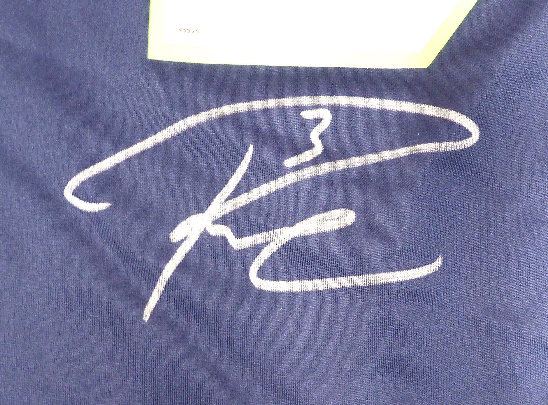 Seattle Seahawks Russell Wilson Autographed Blue Nike Jersey RW Holo #45920 - Image 3