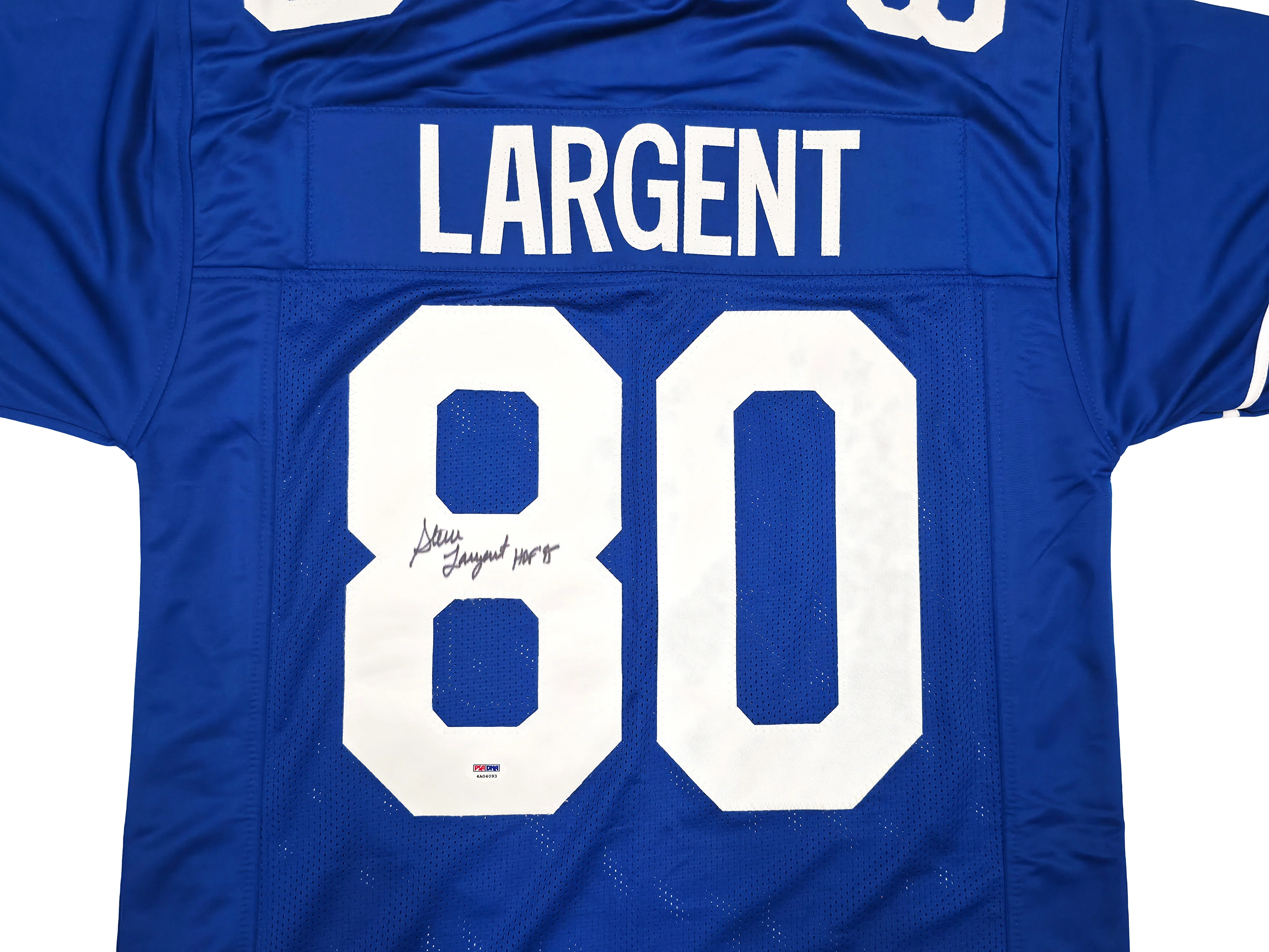 Seattle Seahawks Steve Largent Autographed Blue Jersey "HOF 95" PSA/DNA ITP Stock #253906 - Image 2