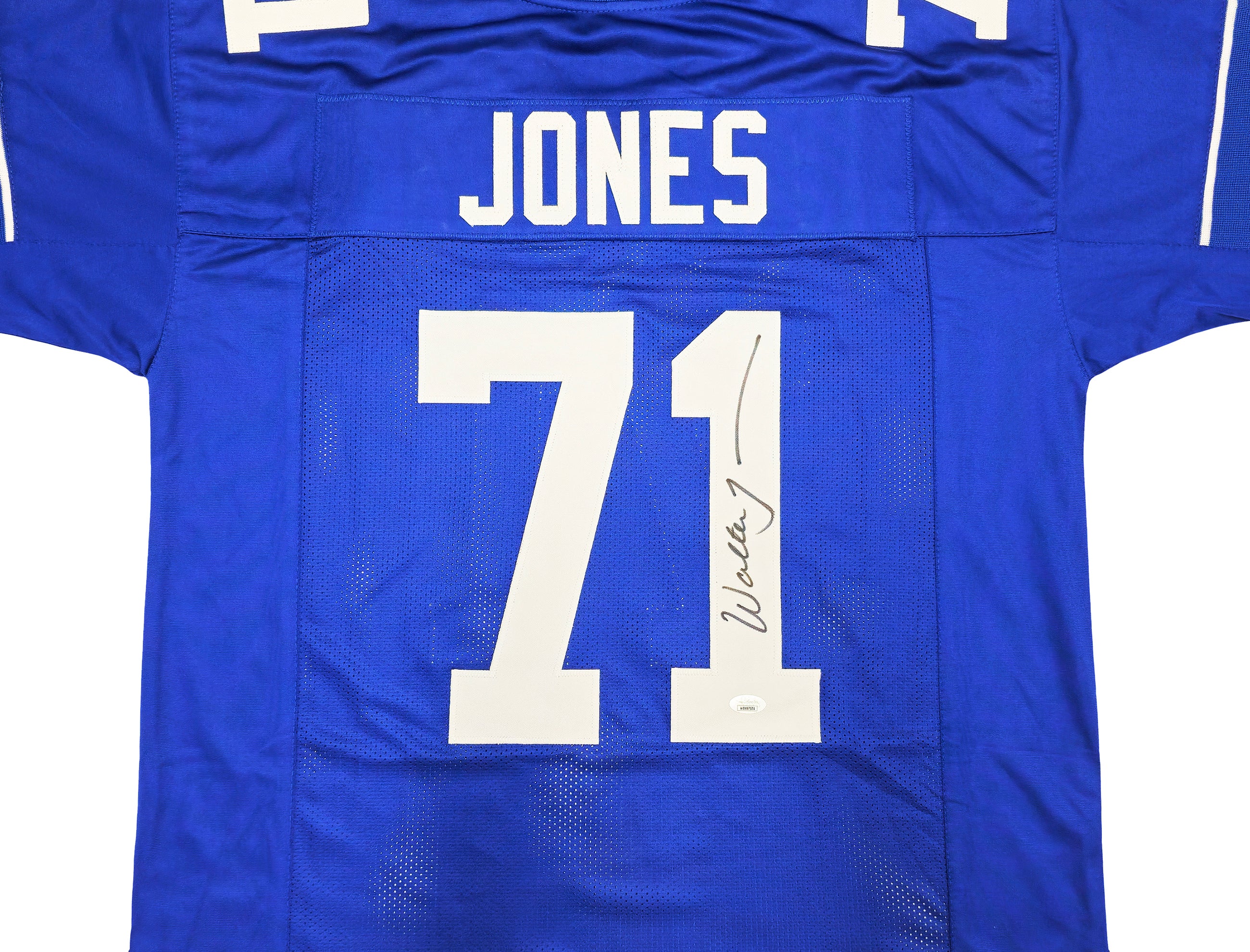 Seattle Seahawks Walter Jones Autographed Blue Jersey JSA Stock #234534 - Image 3