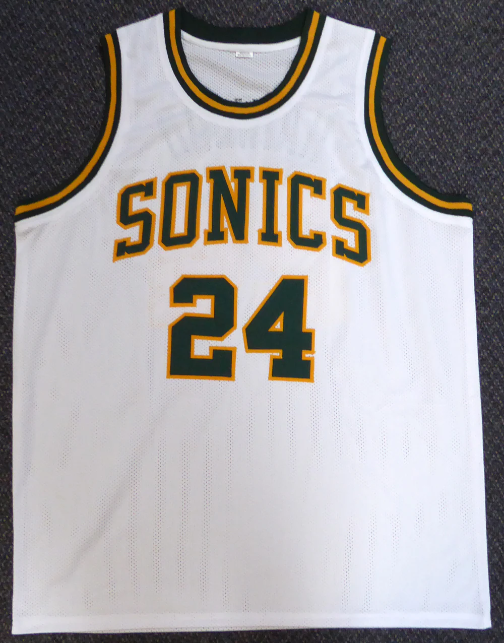 Seattle Sonics Spencer Haywood Autographed White Jersey "HOF 15" MCS Holo Stock #104225 - Image 4