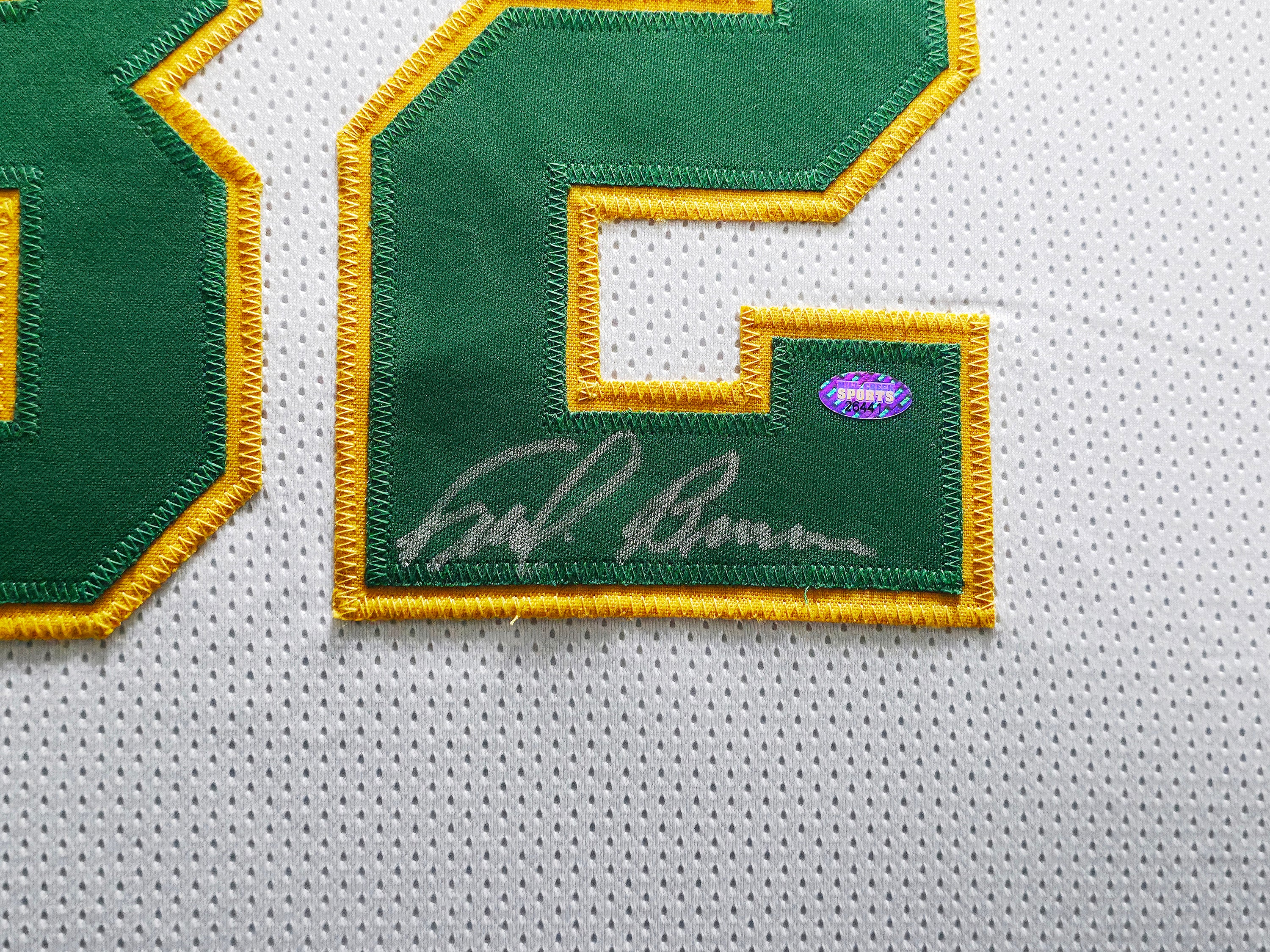 Seattle Supersonics Downtown Fred Brown Autographed Framed White Jersey MCS Holo Stock #256420 - Image 3