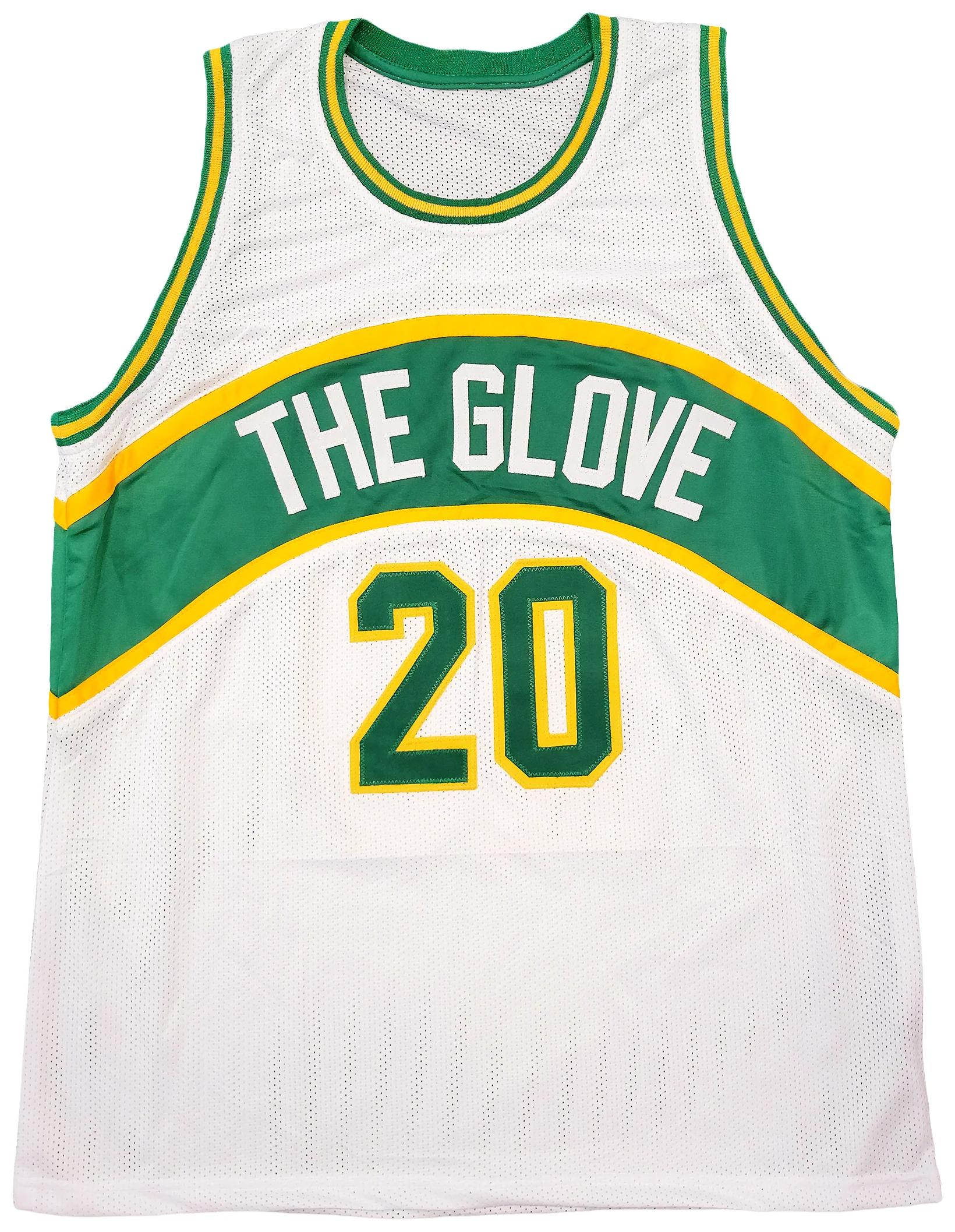 Seattle Supersonics Gary Payton Autographed White Jersey Beckett BAS QR Stock #203420 - Image 5