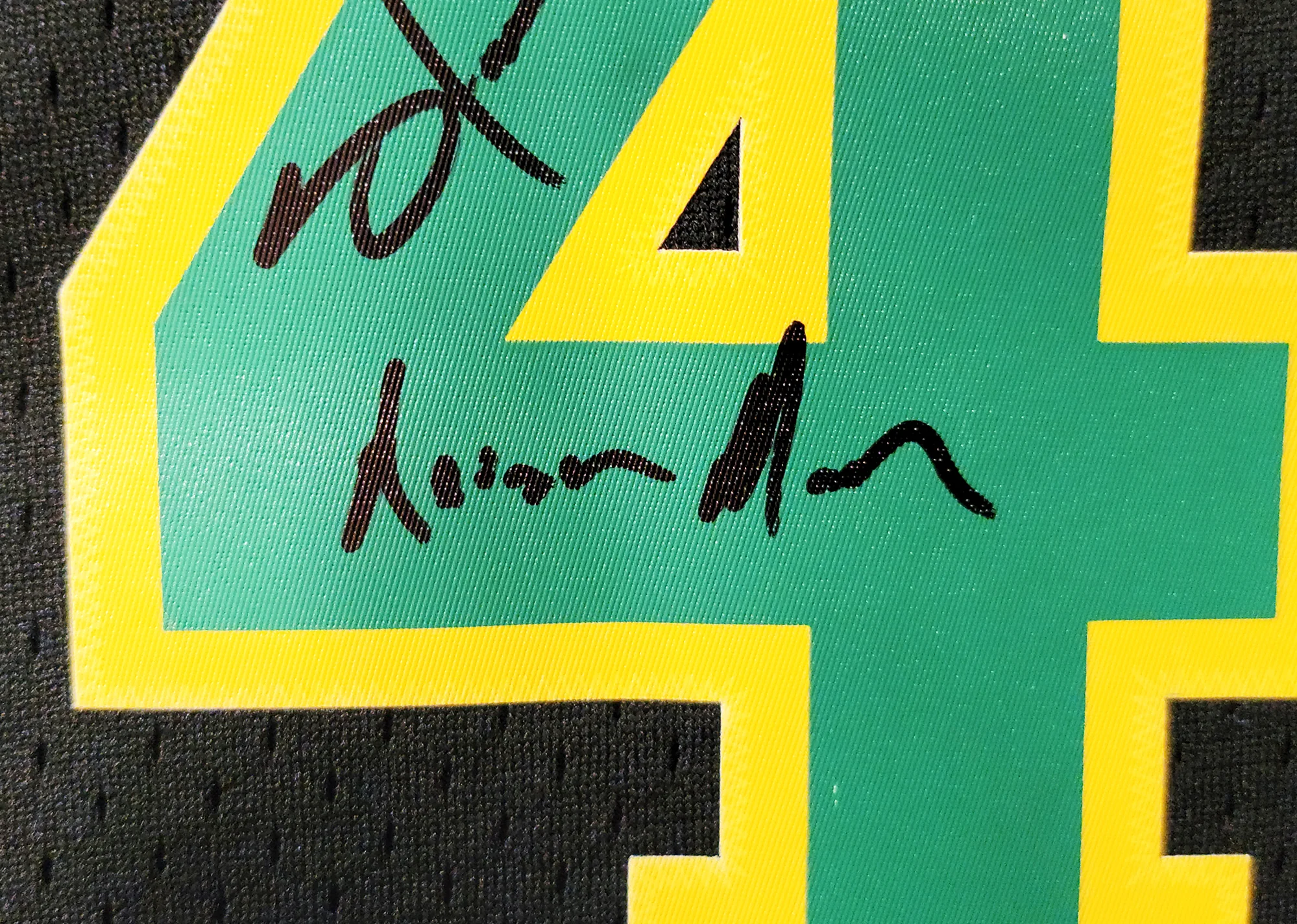 Seattle Supersonics Shawn Kemp Autographed Black Authentic Mitchell & Ness Hardwood Classics Swingman Jersey Size L "Reign Man" MCS Holo Stock #203430 - Image 4