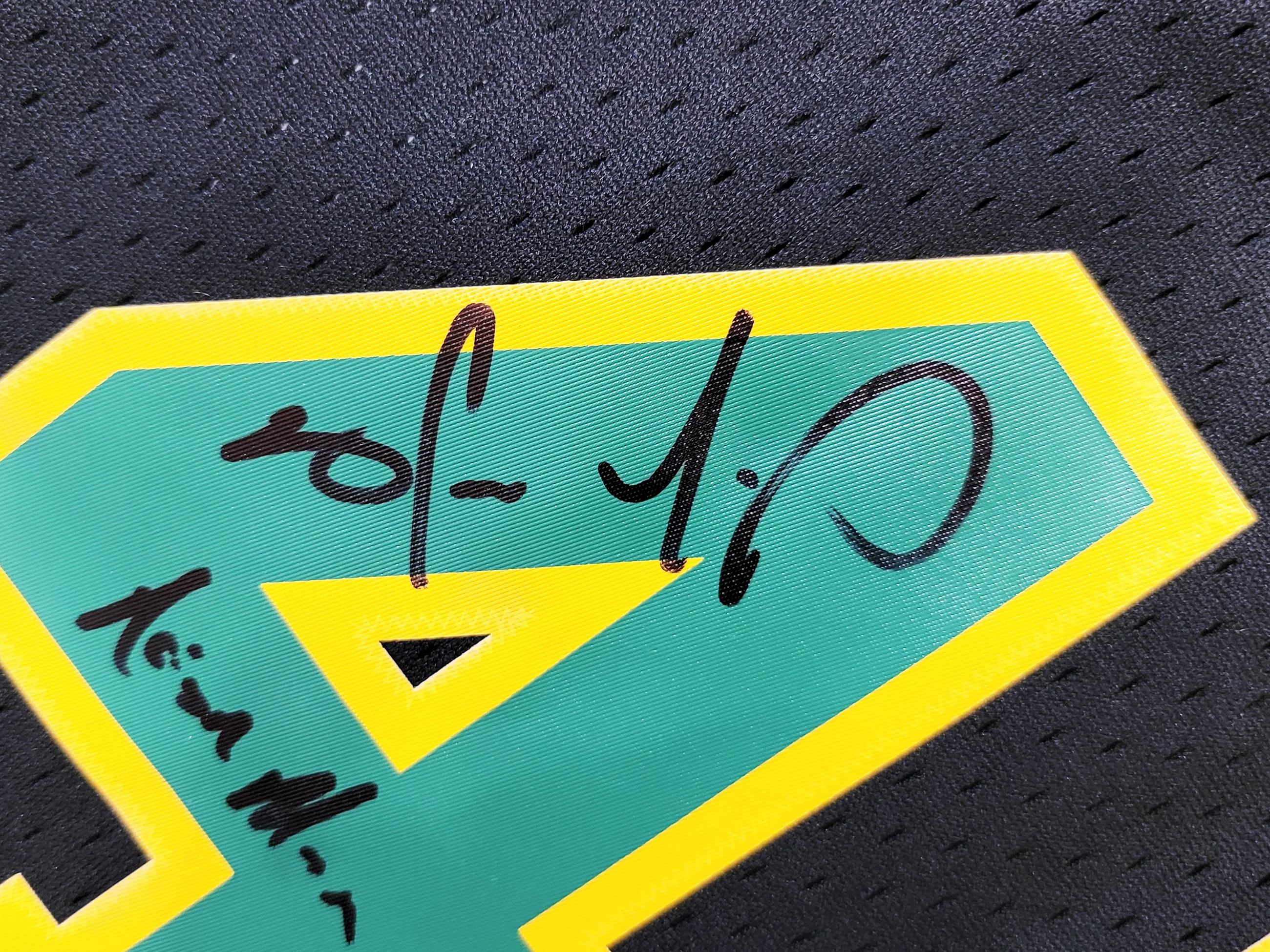 Seattle Supersonics Shawn Kemp Autographed Black Authentic Mitchell & Ness Hardwood Classics Swingman Jersey Size XXL "Reign Man" MCS Holo Stock #203431 - Image 3