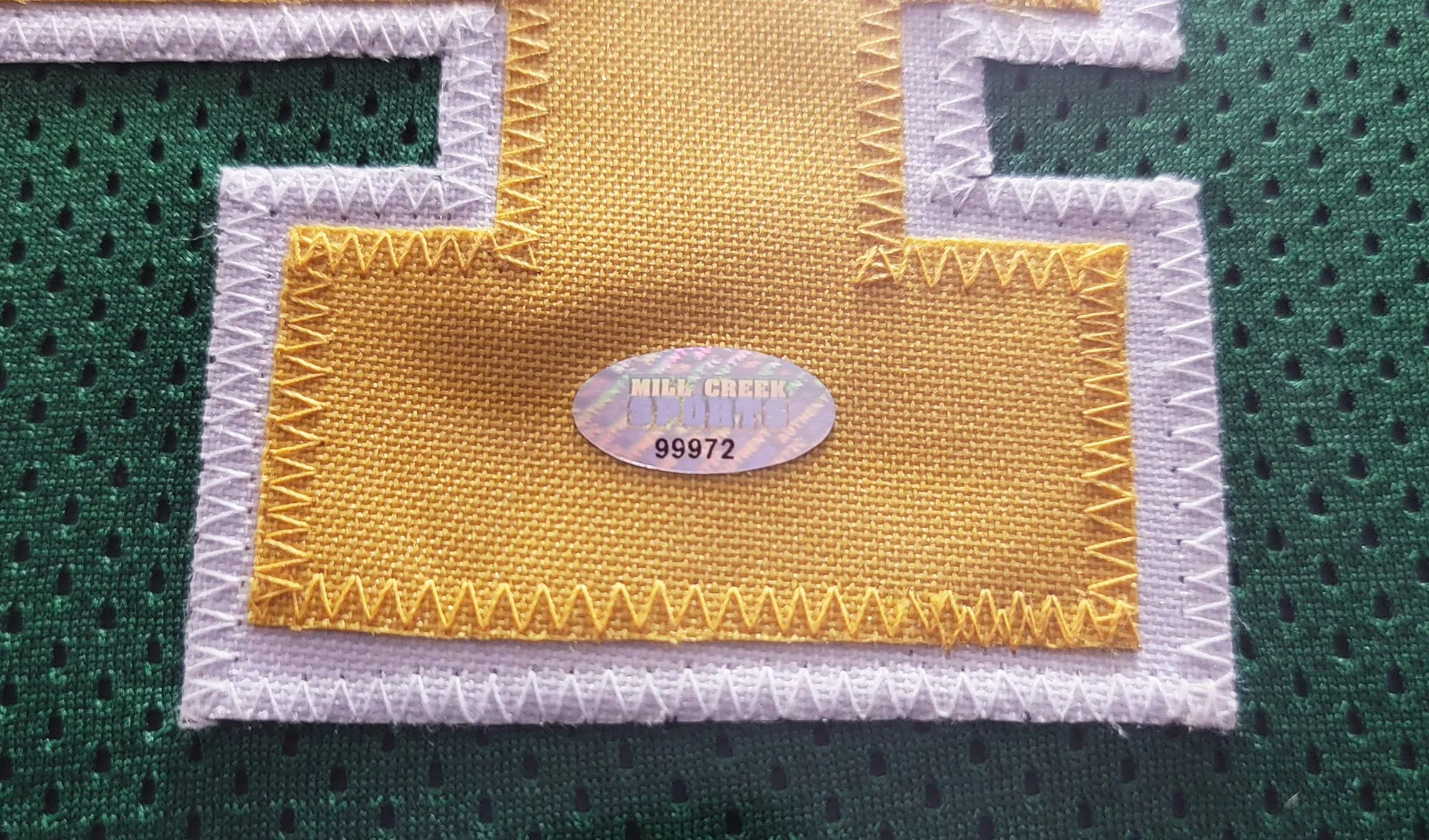 Seattle Supersonics Xavier McDaniel Autographed Framed Green Jersey MCS Holo Stock #209447 - Image 4