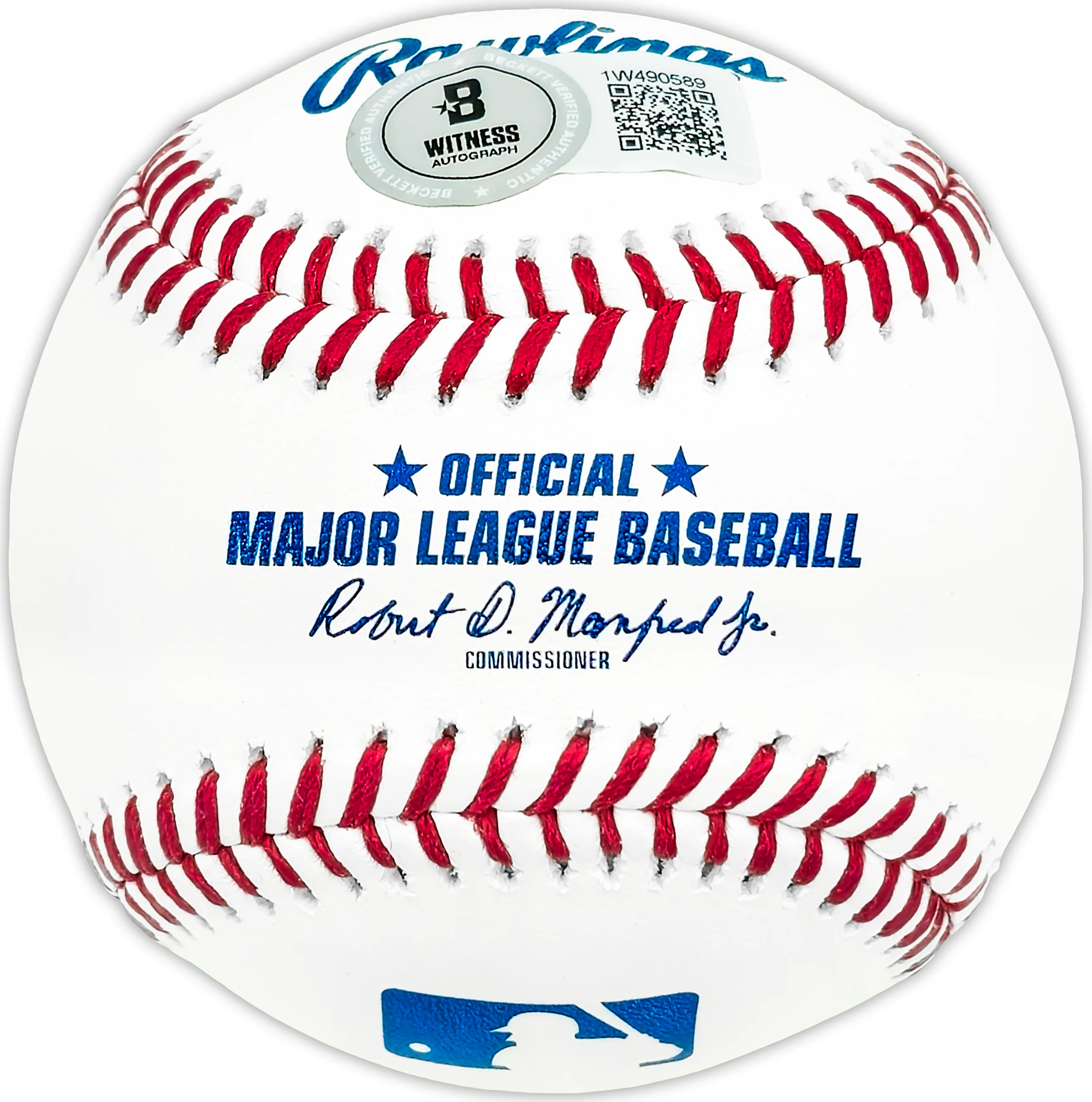 Sebastian Walcott Autographed Official MLB Baseball Texas Rangers Beckett BAS Witness Stock #227315 - Image 2