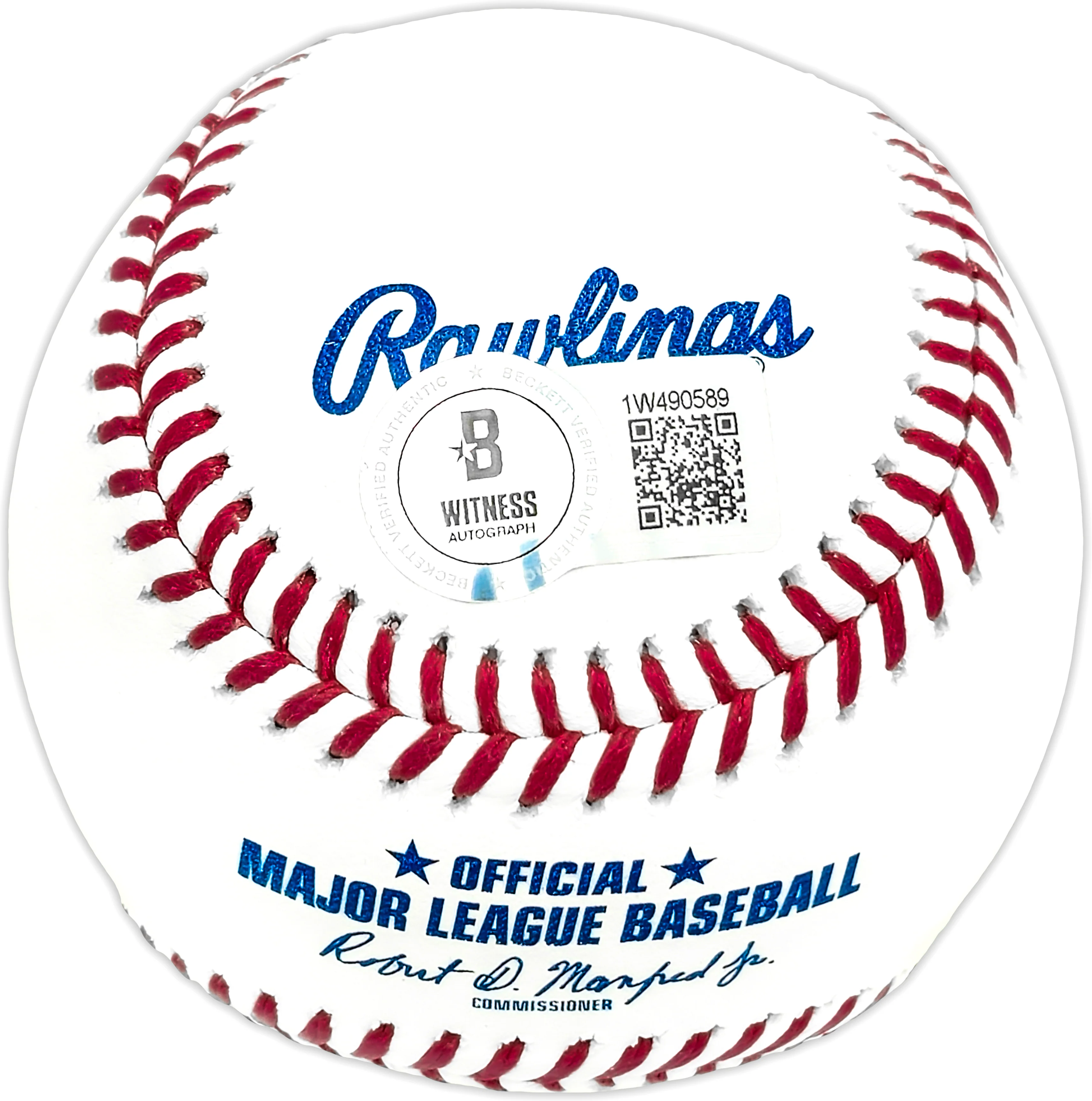 Sebastian Walcott Autographed Official MLB Baseball Texas Rangers Beckett BAS Witness Stock #227315 - Image 3