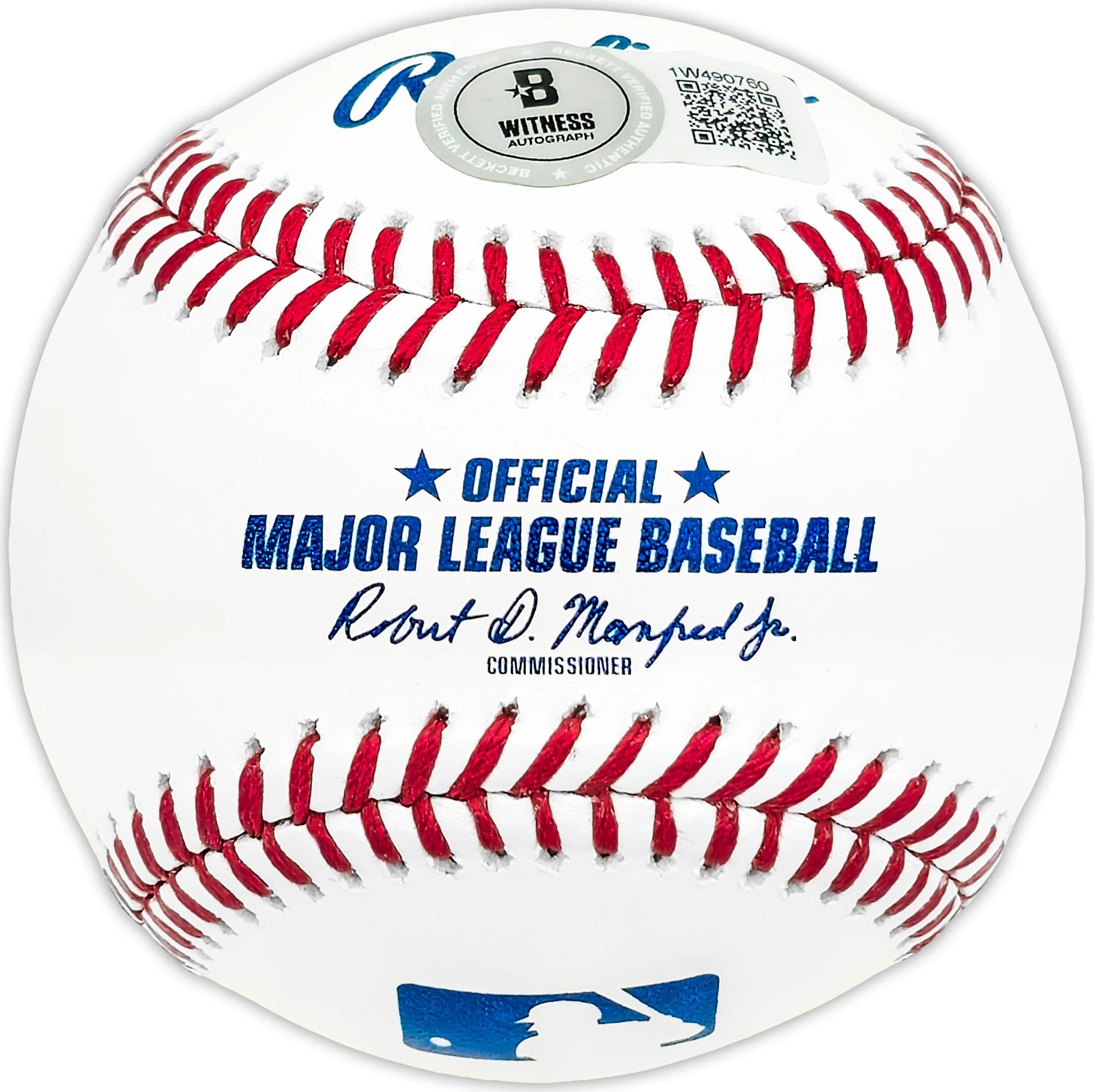 Sebastian Walcott Autographed Official MLB Baseball Texas Rangers Full Name Beckett BAS Witness Stock #227314 - Image 2