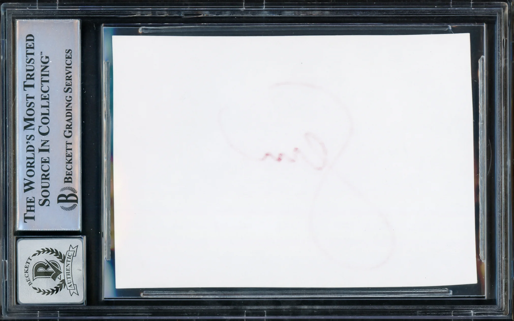 Serena Williams Autographed 2.5x3.5 Cut Signature Auto Grade Gem Mint 10 Red Beckett BAS #15860996 - Image 2
