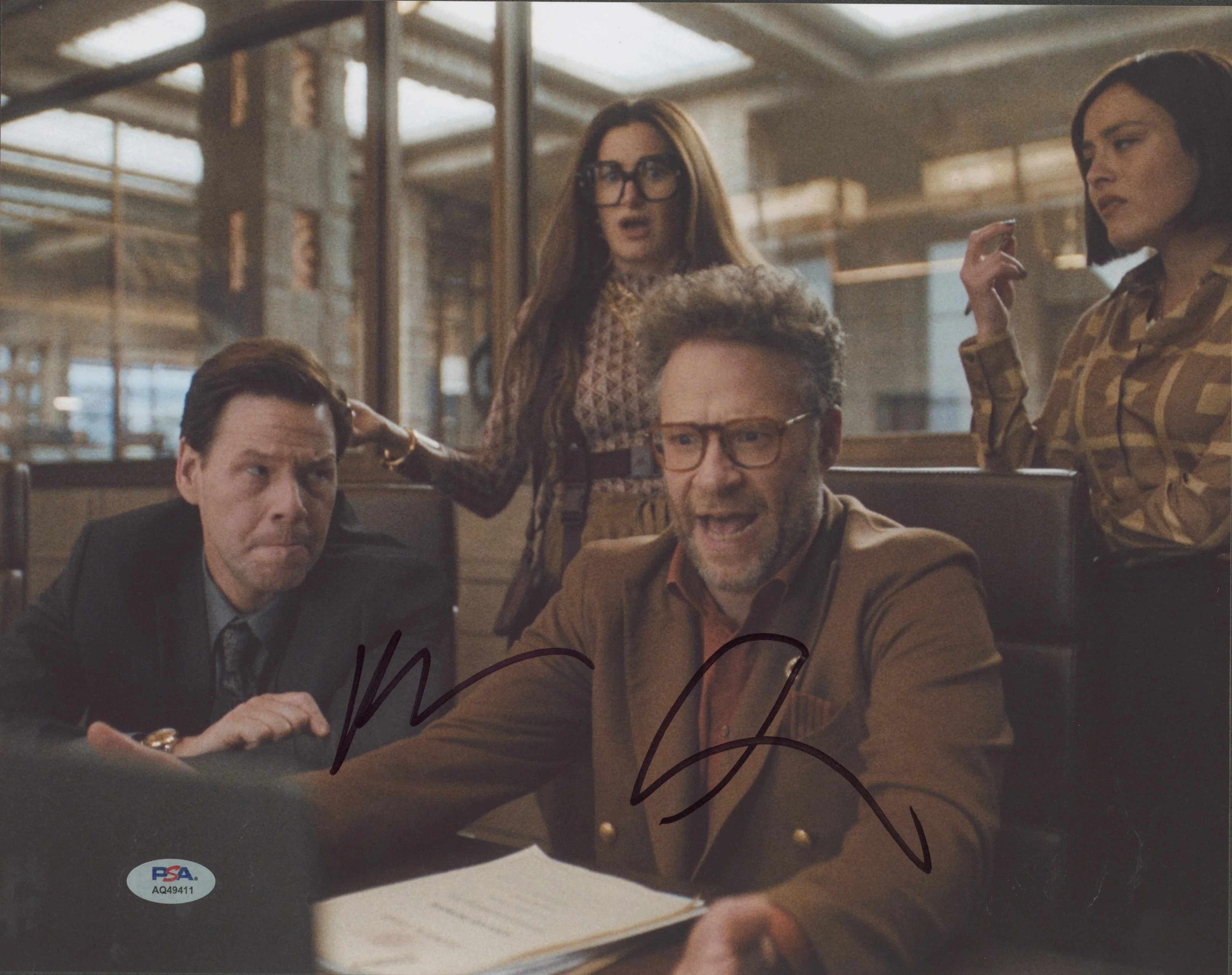 Seth Rogen & Ike Barinholtz The Studio Signed 11x14 Photo PSA/DNA #AQ49411 - Image 2
