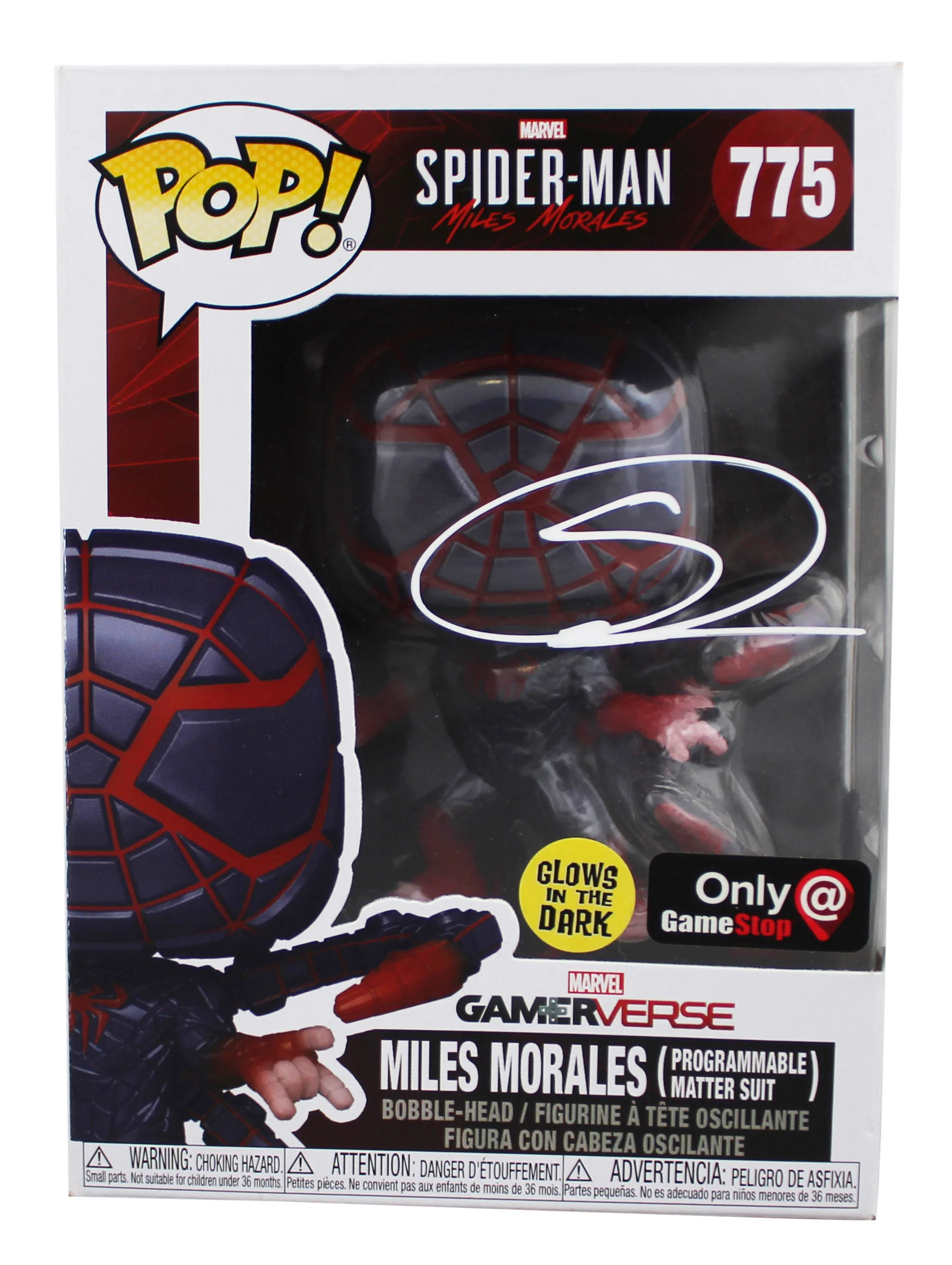 Shameik Moore Spider-Man Signed Miles Morales #775 Funko Pop Figure BAS #BH94530 - Image 2