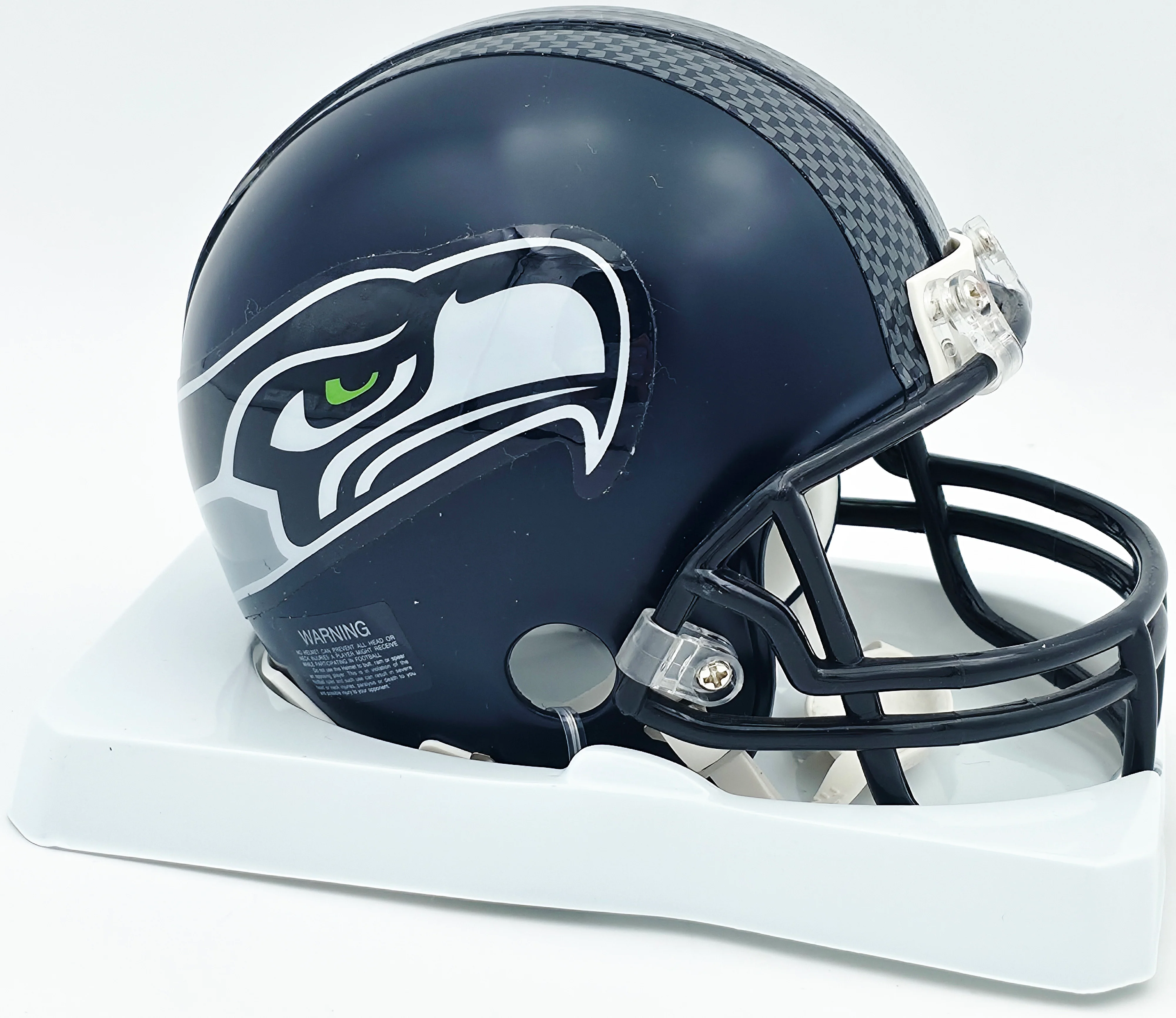Shane Wright Autographed Seattle Kraken Blue Mini Helmet Beckett BAS QR #BS30084