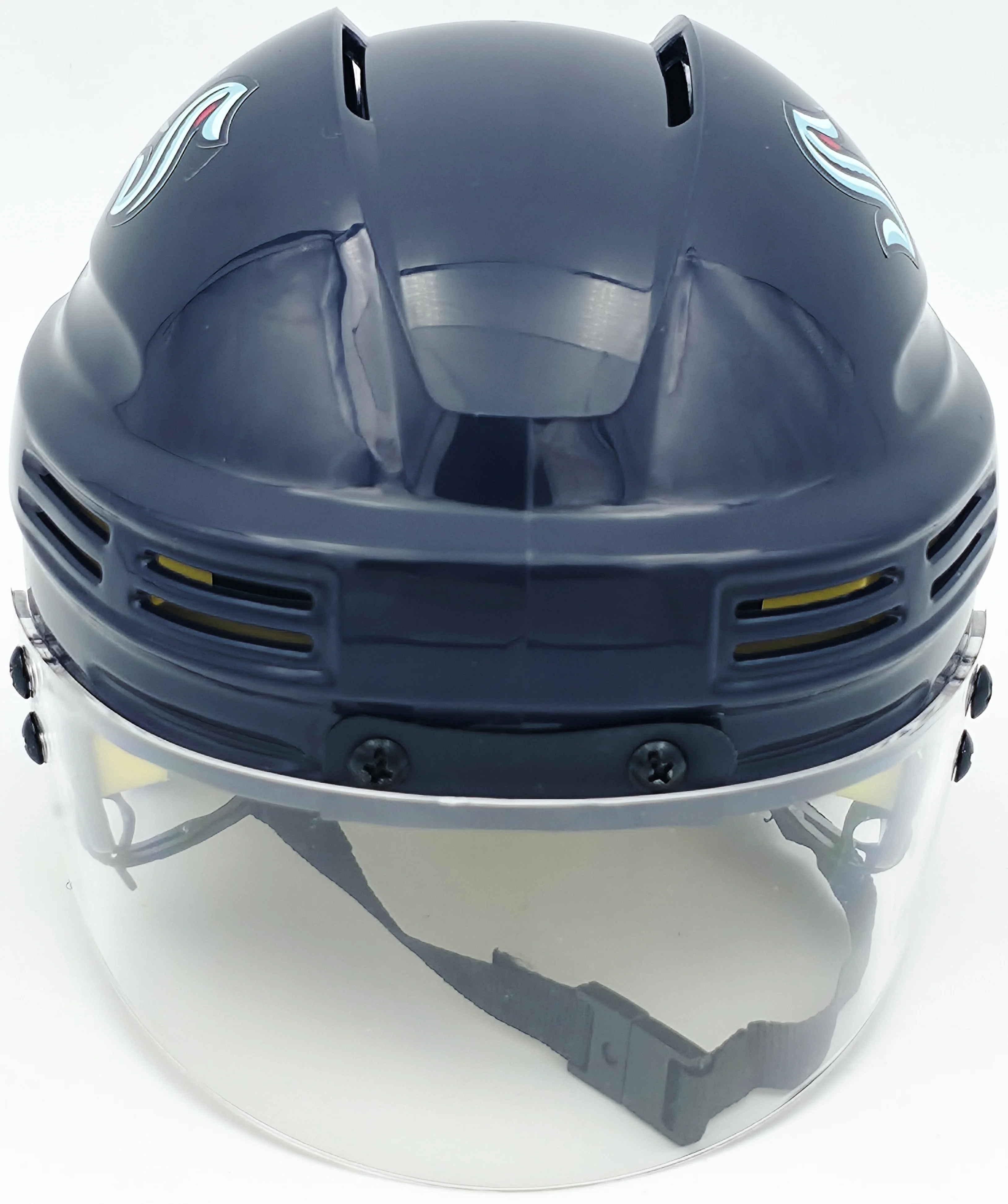 Shane Wright Autographed Seattle Kraken Blue Mini Helmet Beckett BAS QR #BS30084 - Image 4