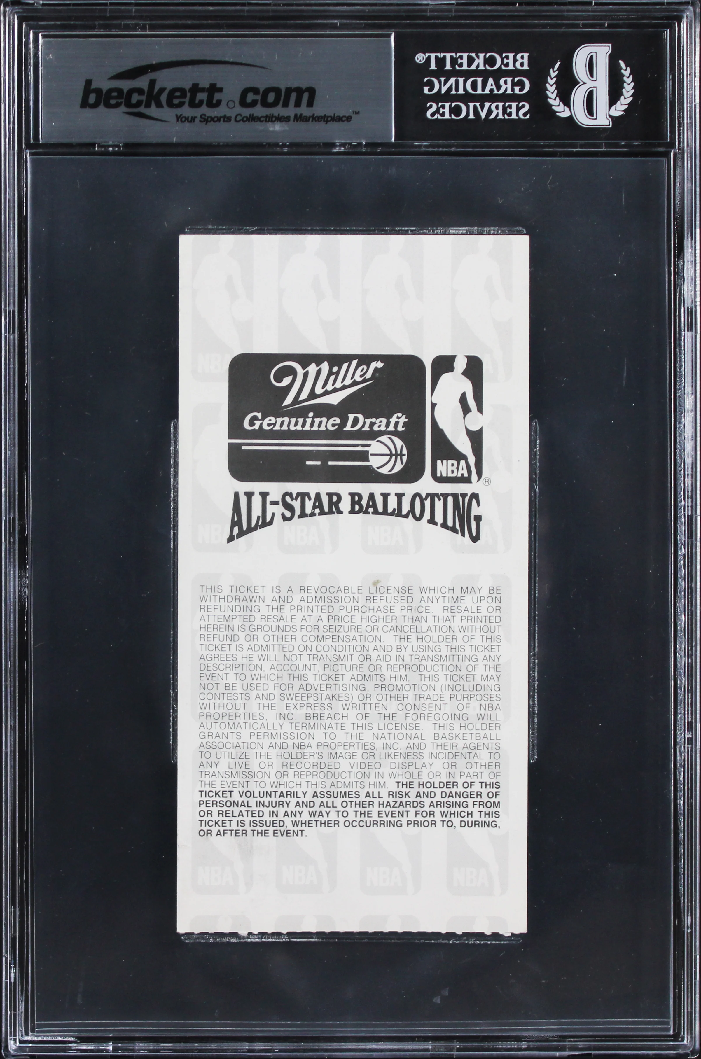 Shaq O'Neal "1st ASG" Signed 2/21/1993 NBA All Star Game Ticket Stub BAS Slabbed - Image 3