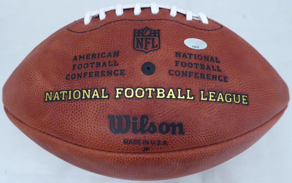Shaquem & Shaquill Griffin Autographed Official NFL Leather Football Seattle Seahawks (Flat) MCS Holo #79415 - Image 4