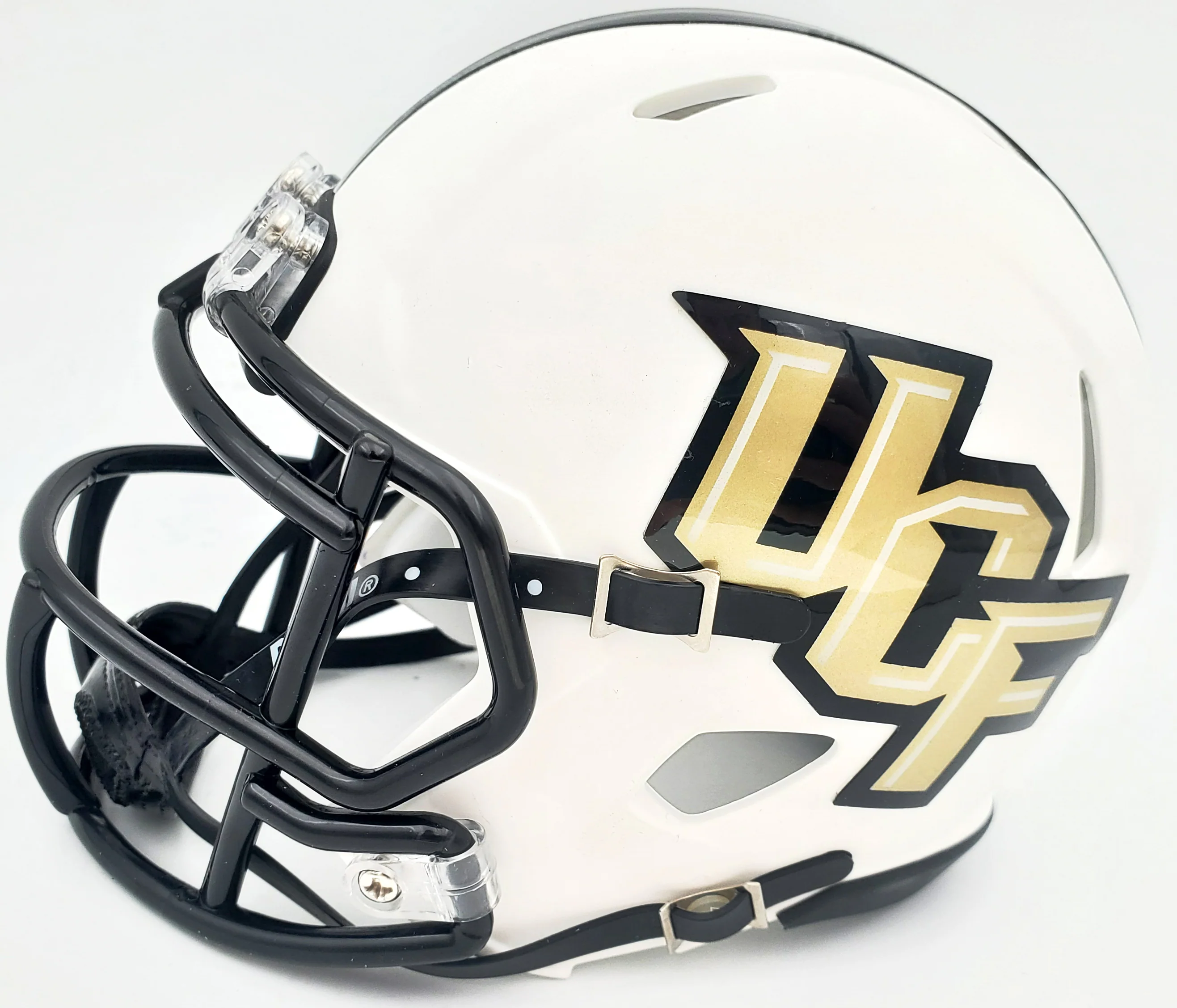 Shaquem & Shaquill Griffin Autographed UCF Golden Knights White Speed Mini Helmet MCS Holo Stock #134377 - Image 5