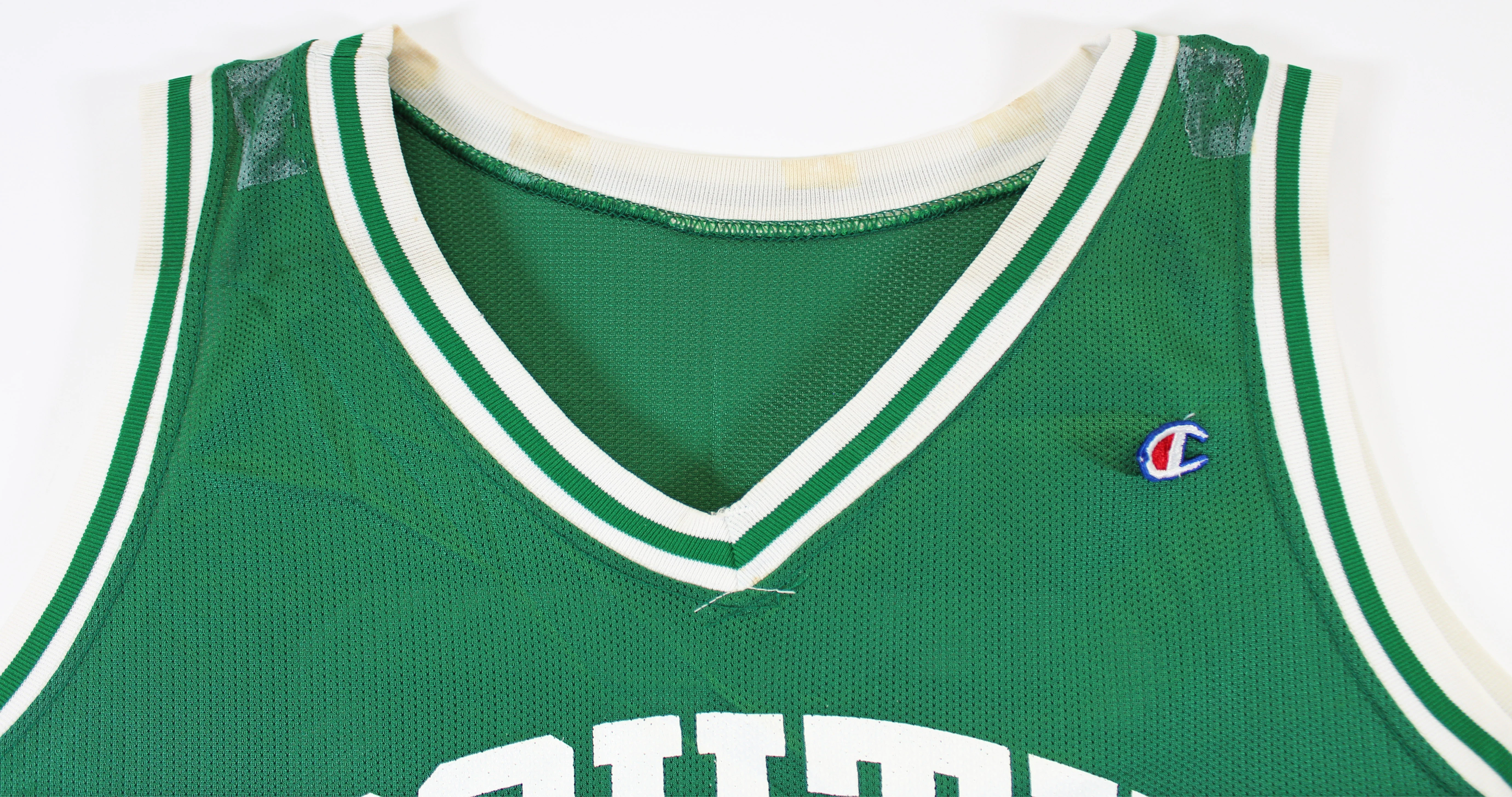 Shaquille O'Neal Game Worn Green 1990 Olympic Festival Jersey SIA Photomatched - Image 4