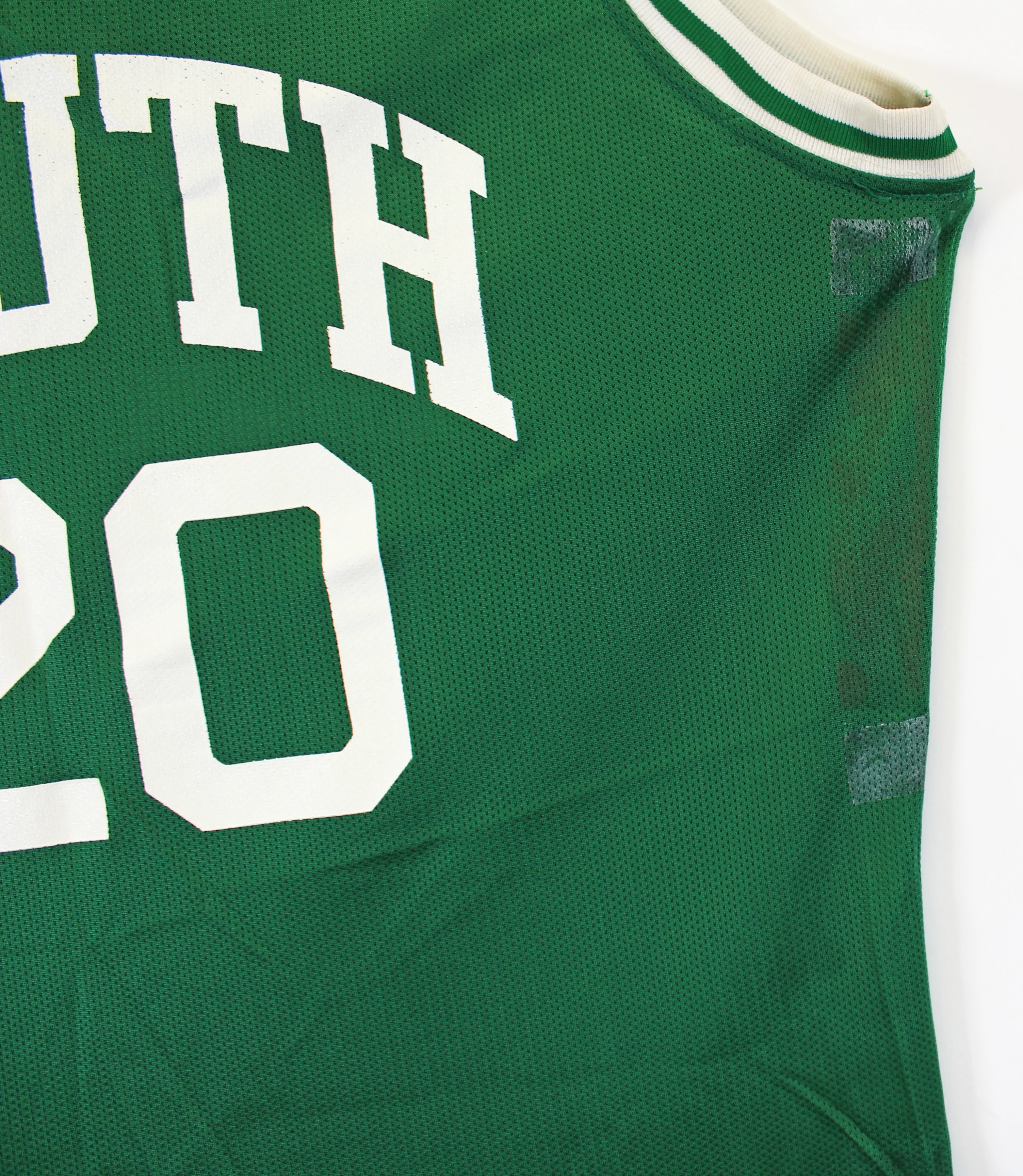 Shaquille O'Neal Game Worn Green 1990 Olympic Festival Jersey SIA Photomatched - Image 5