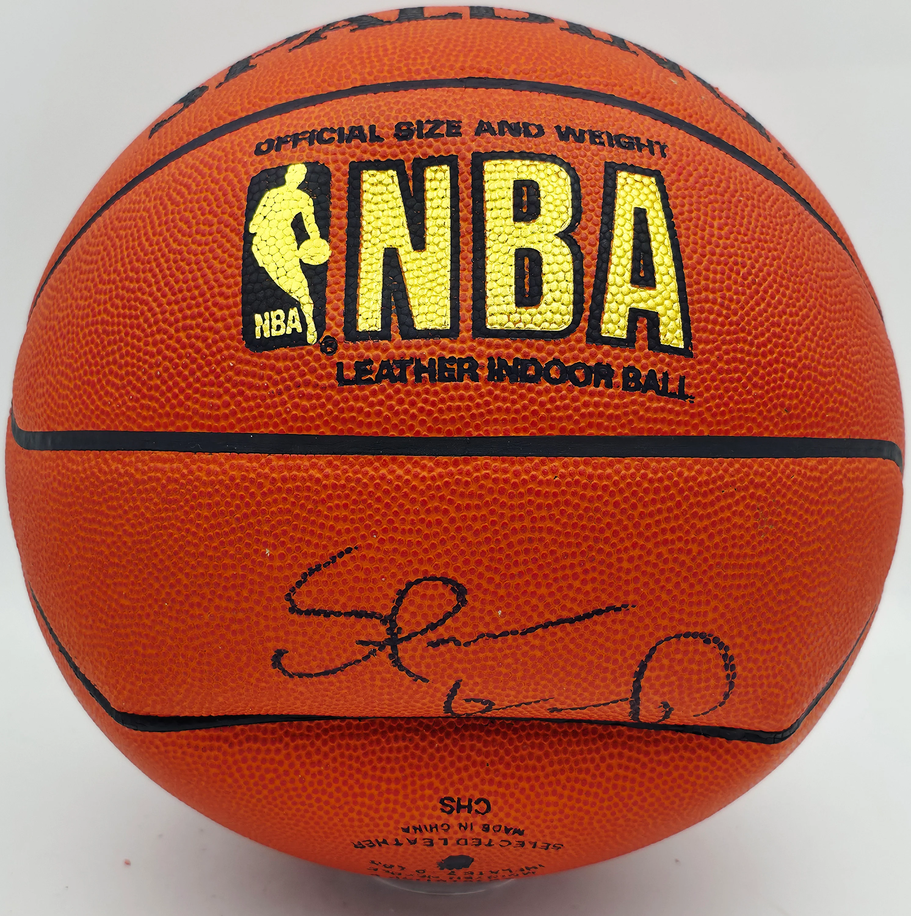 Shawn Kemp Autographed Official NBA Leather Basketball Seattle Supersonics (Flat) JSA #AZ56123 - Image 4