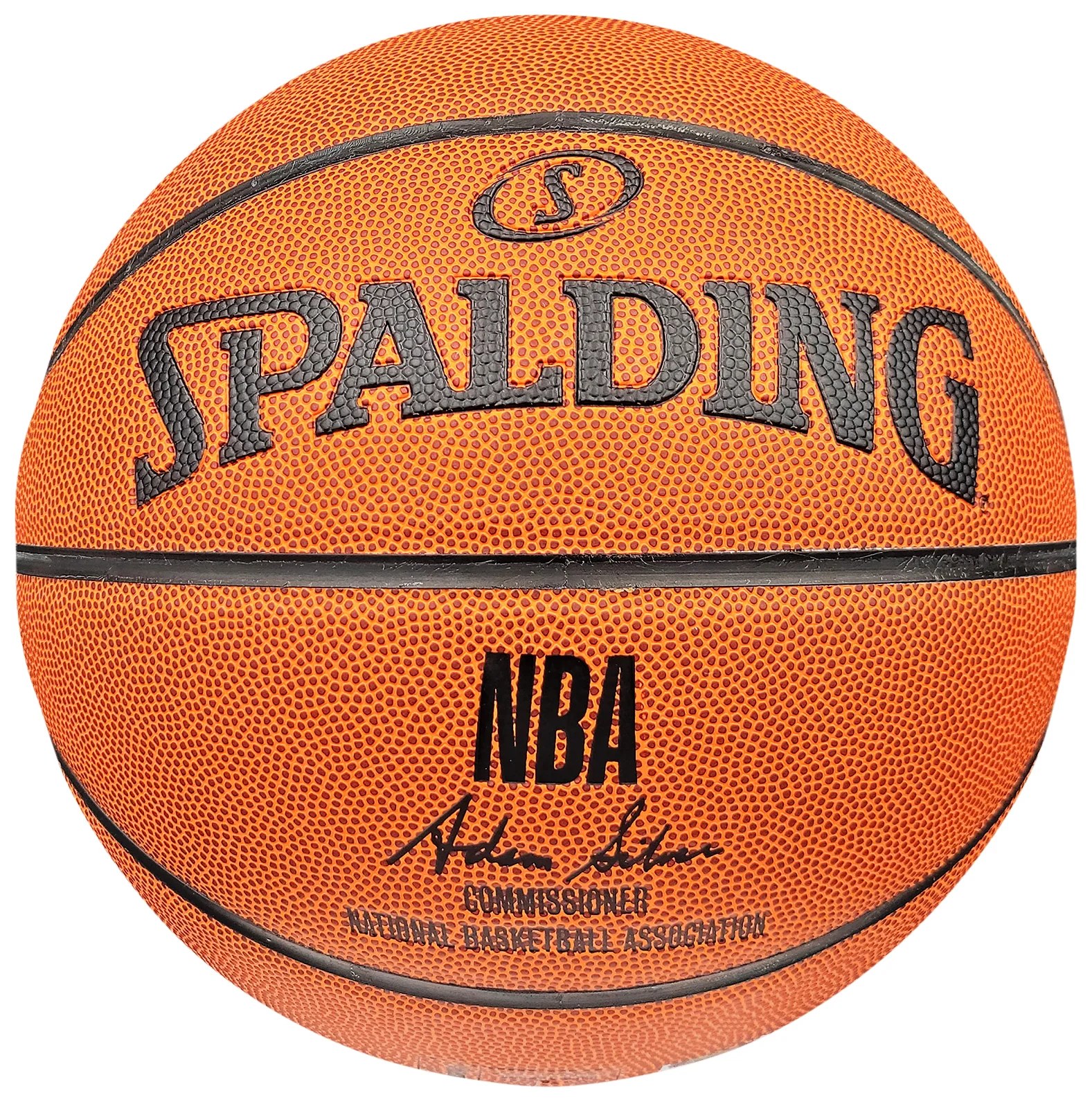 Shawn Kemp Autographed Official Spalding White Logo Basketball Seattle Supersonics MCS Holo Stock #202384 - Image 3