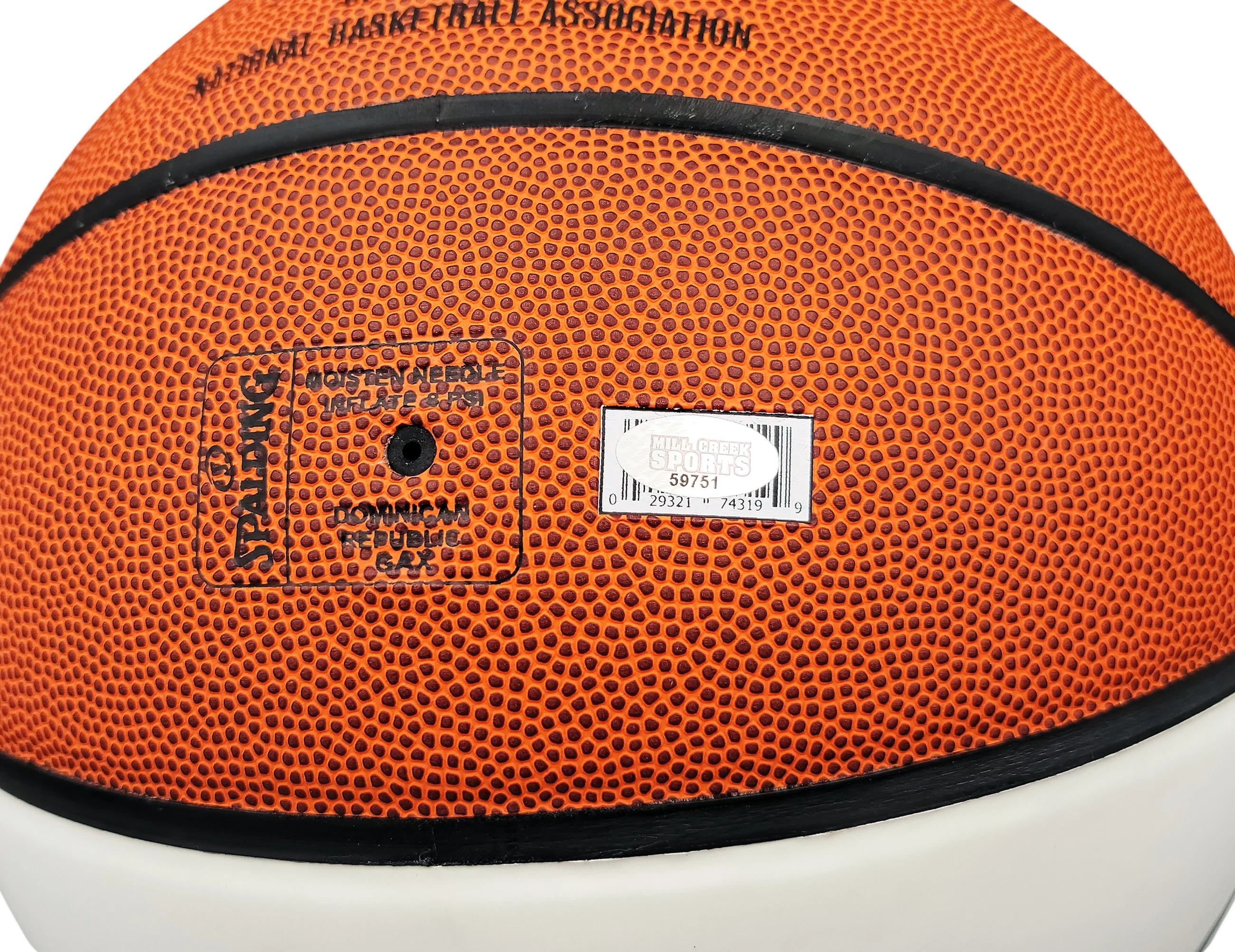 Shawn Kemp Autographed Official Spalding White Logo Basketball Seattle Supersonics MCS Holo Stock #202384 - Image 5