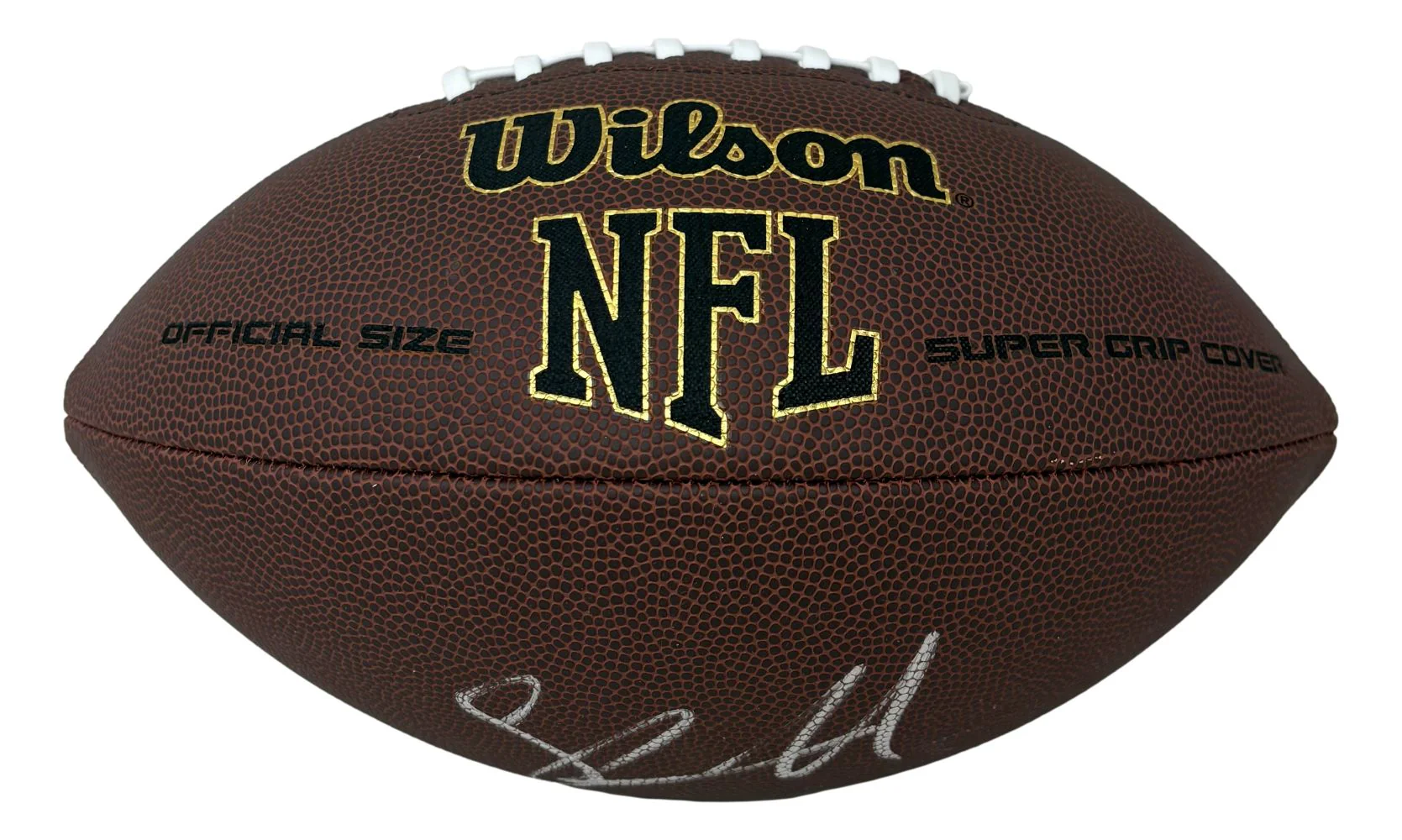 Shawn Merriman Los Angeles Chargers Signed Wilson Super Grip Football BAS - Image 2