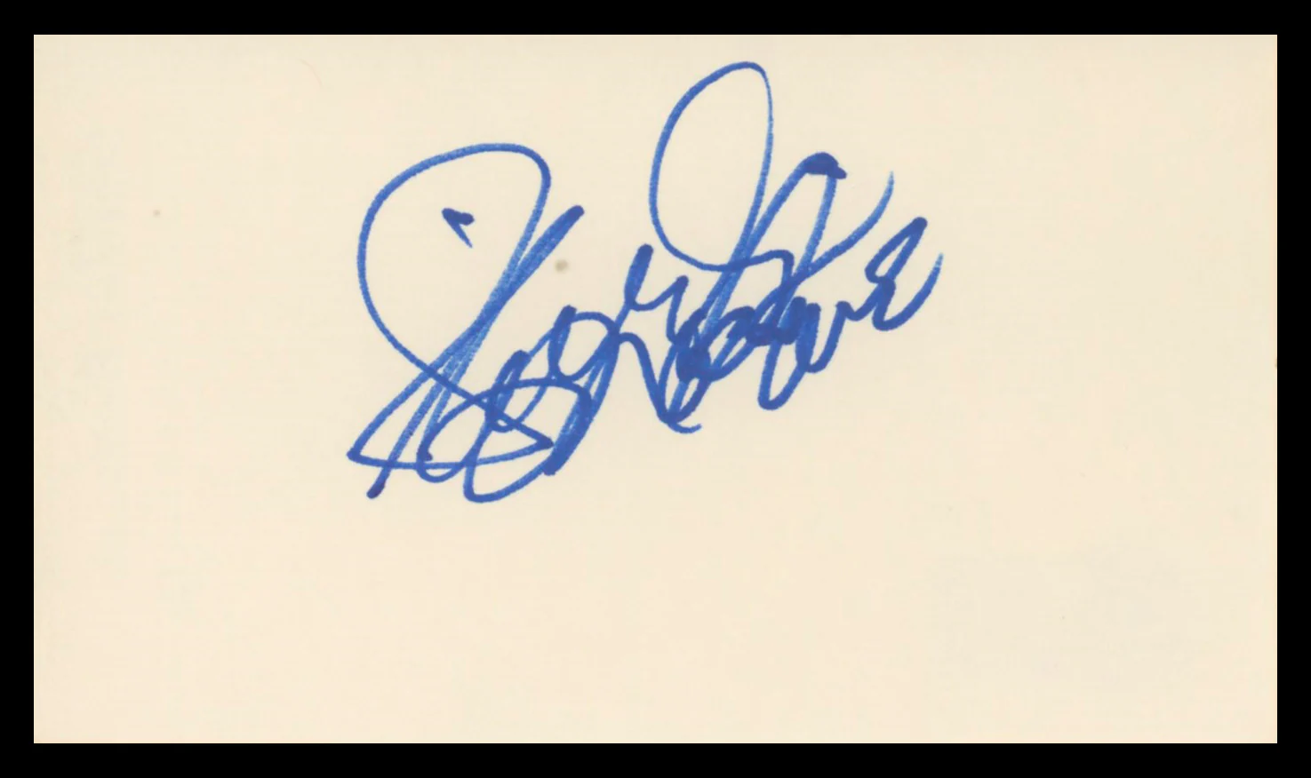 Shirley MacLaine Terms of Endearment Signed 3x5 Index Card BAS #BV02174 - Image 2