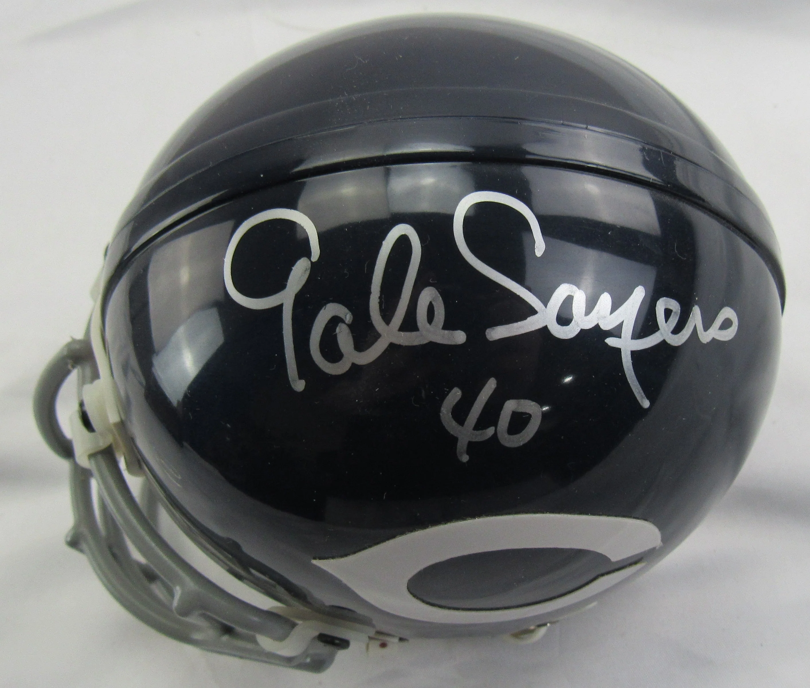 Gale Sayers Signed Auto Bears Mini Helmet JSA CL29268 - Image 2