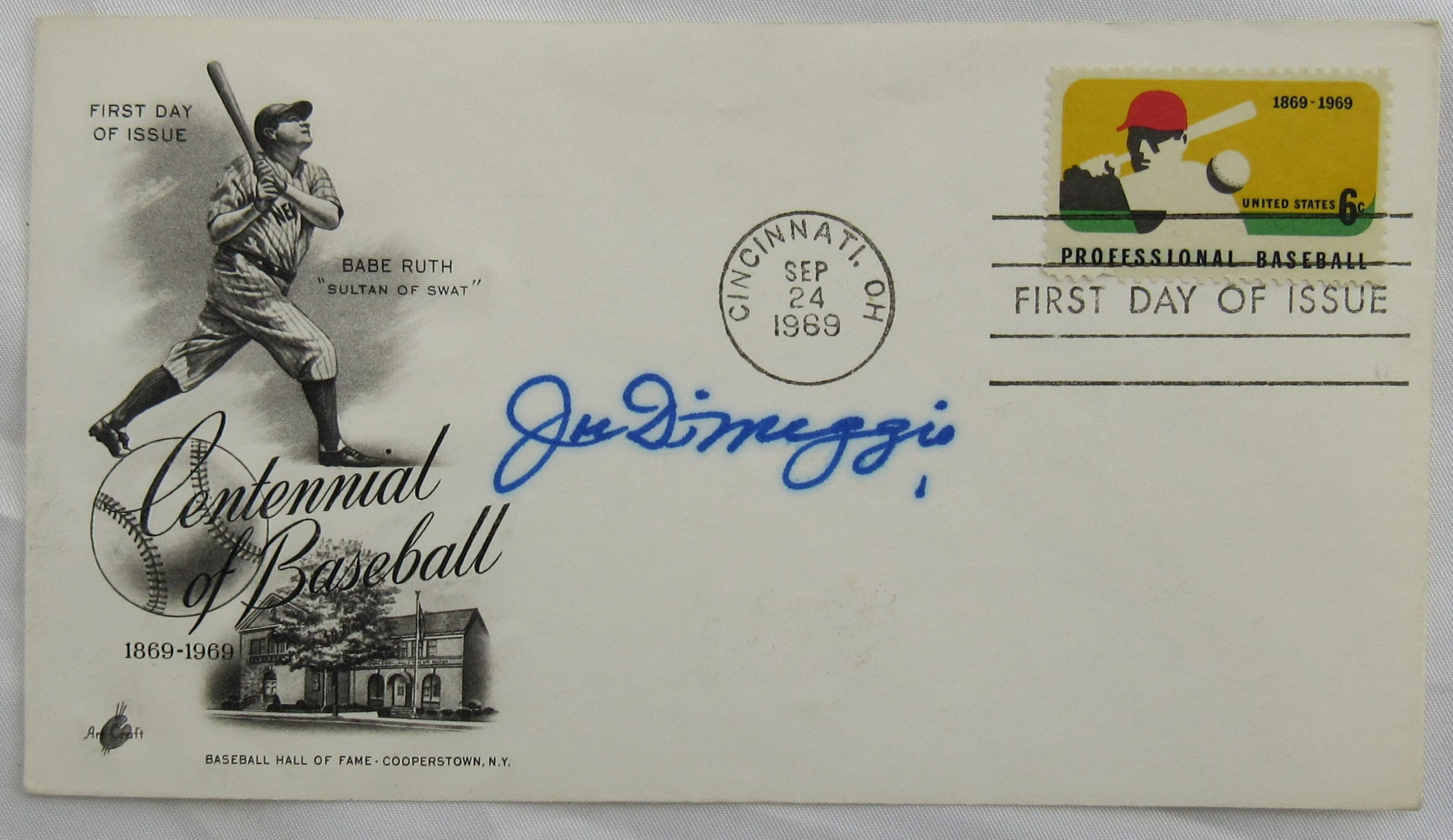 Joe DiMaggio Signed Auto Envelope JSA LOA Y71254