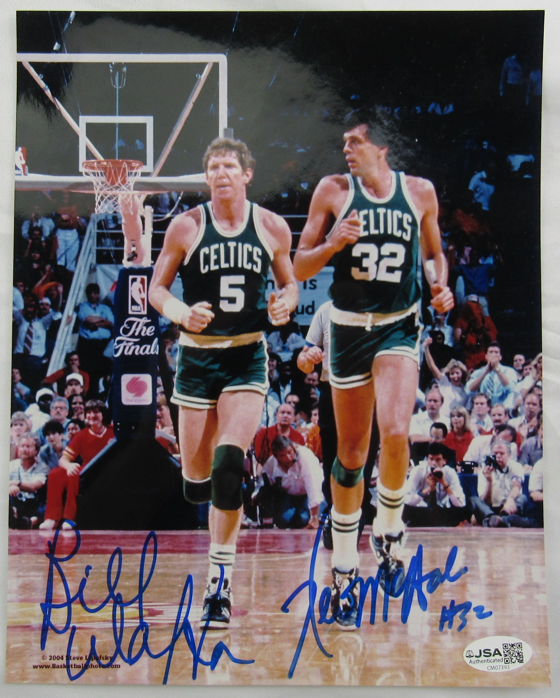 Bill Walton Kevin McHale Signed Auto 8x10 Photo JSA CM07393