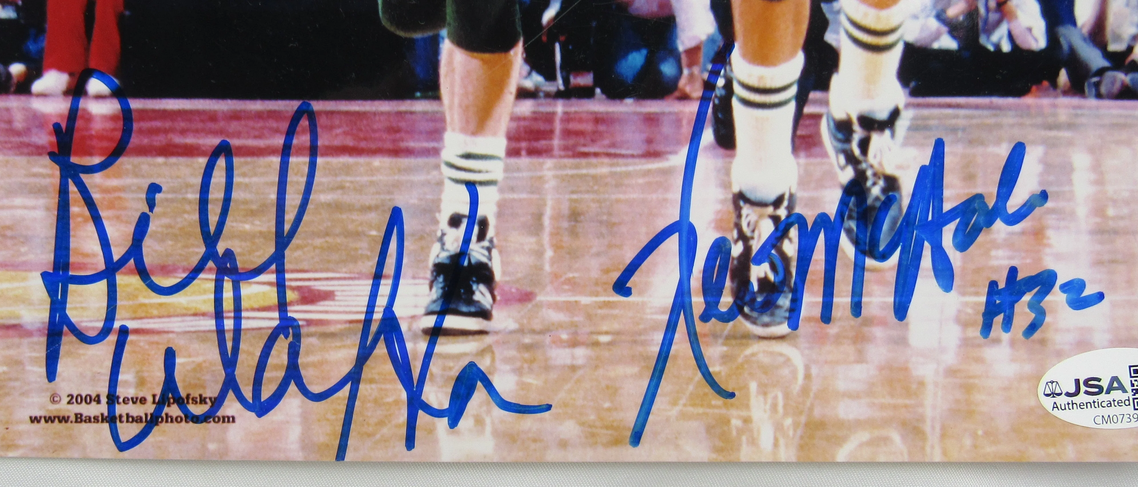 Bill Walton Kevin McHale Signed Auto 8x10 Photo JSA CM07393 - Image 2