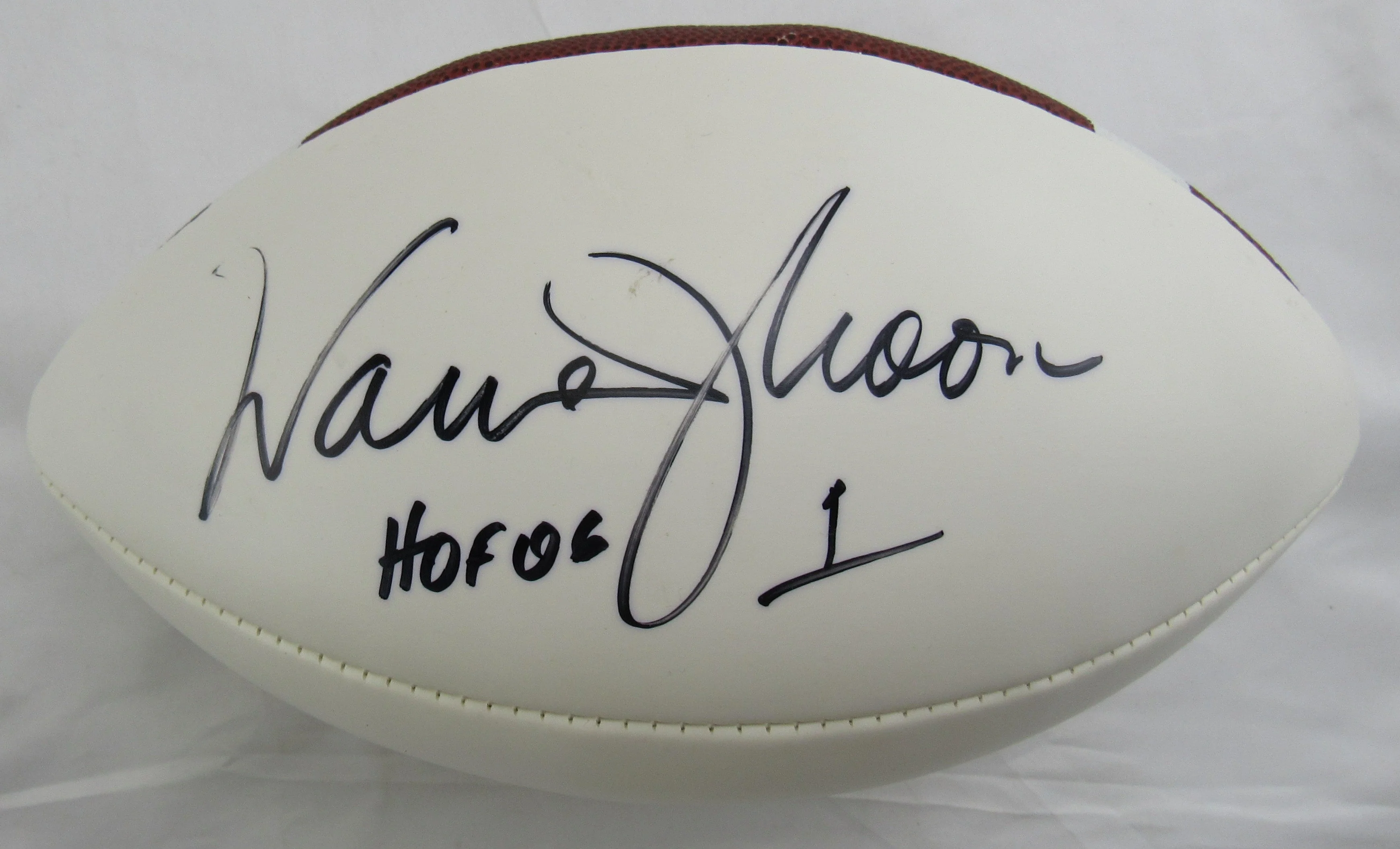 Warren Moon Signed Auto Wilson Football JSA CM07461