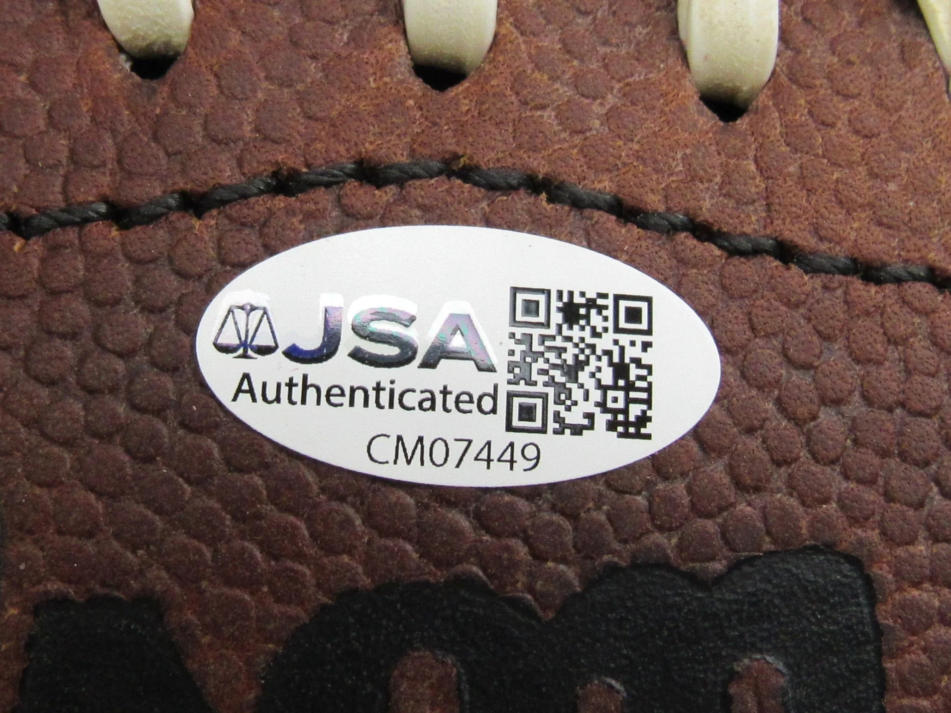 Y.A Tittle Signed Auto Wilson Football JSA CM07449 w/3 Inscriptions - Image 5