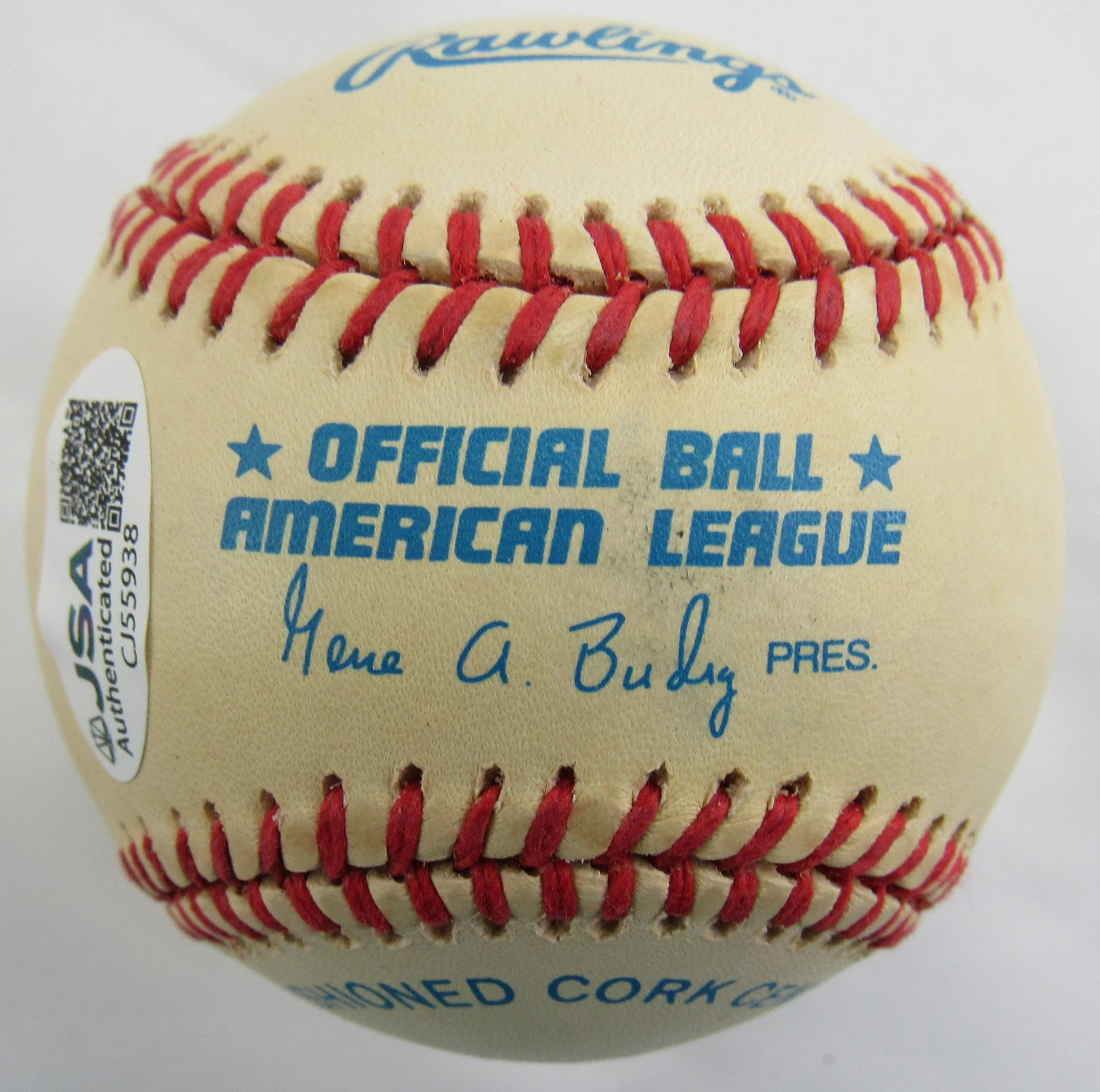 Jim Catfish Hunter Signed Auto Rawlings Baseball JSA CJ55938 - Image 3