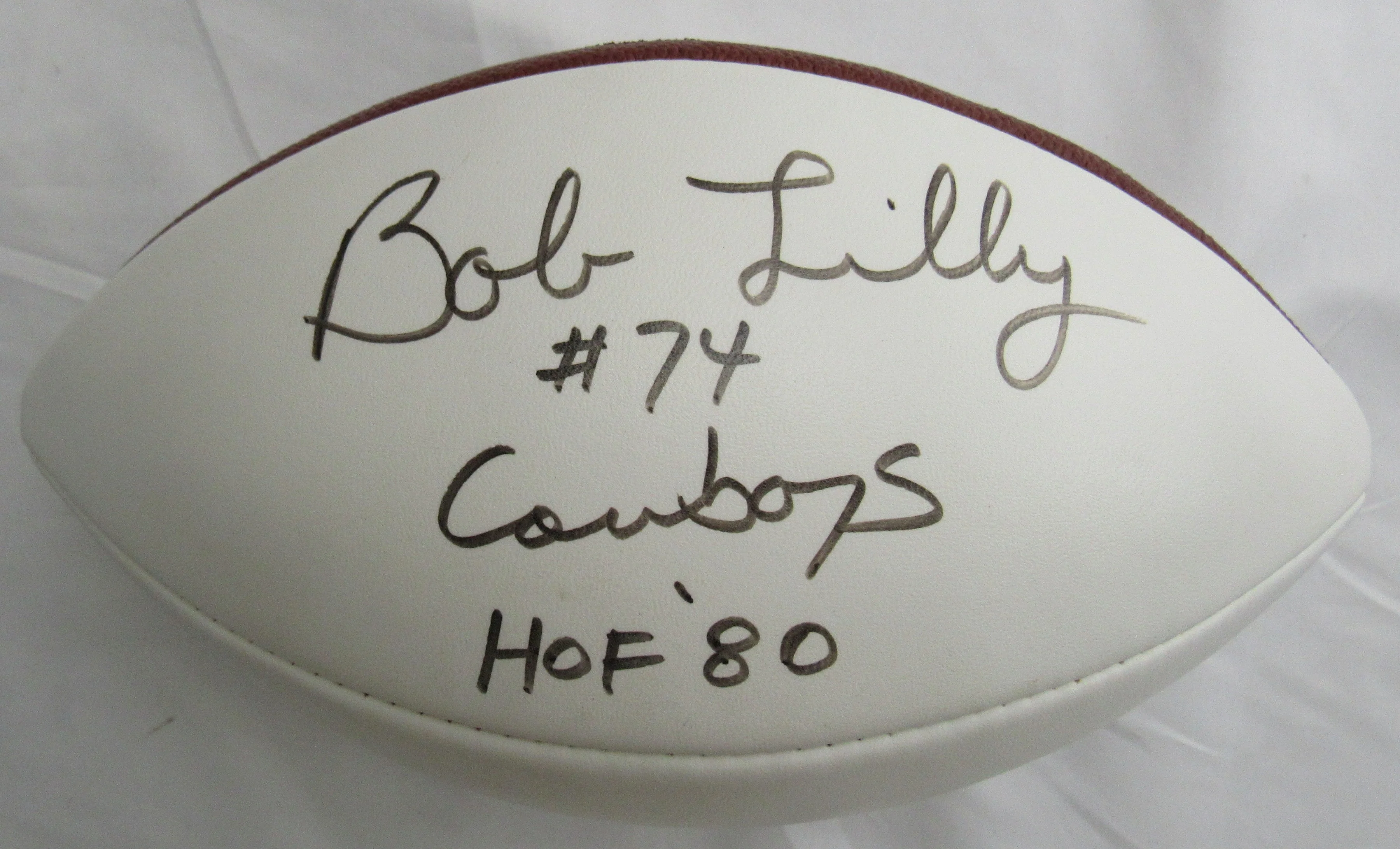 Bob Lilly Signed Auto Wilson Football JSA CM07434