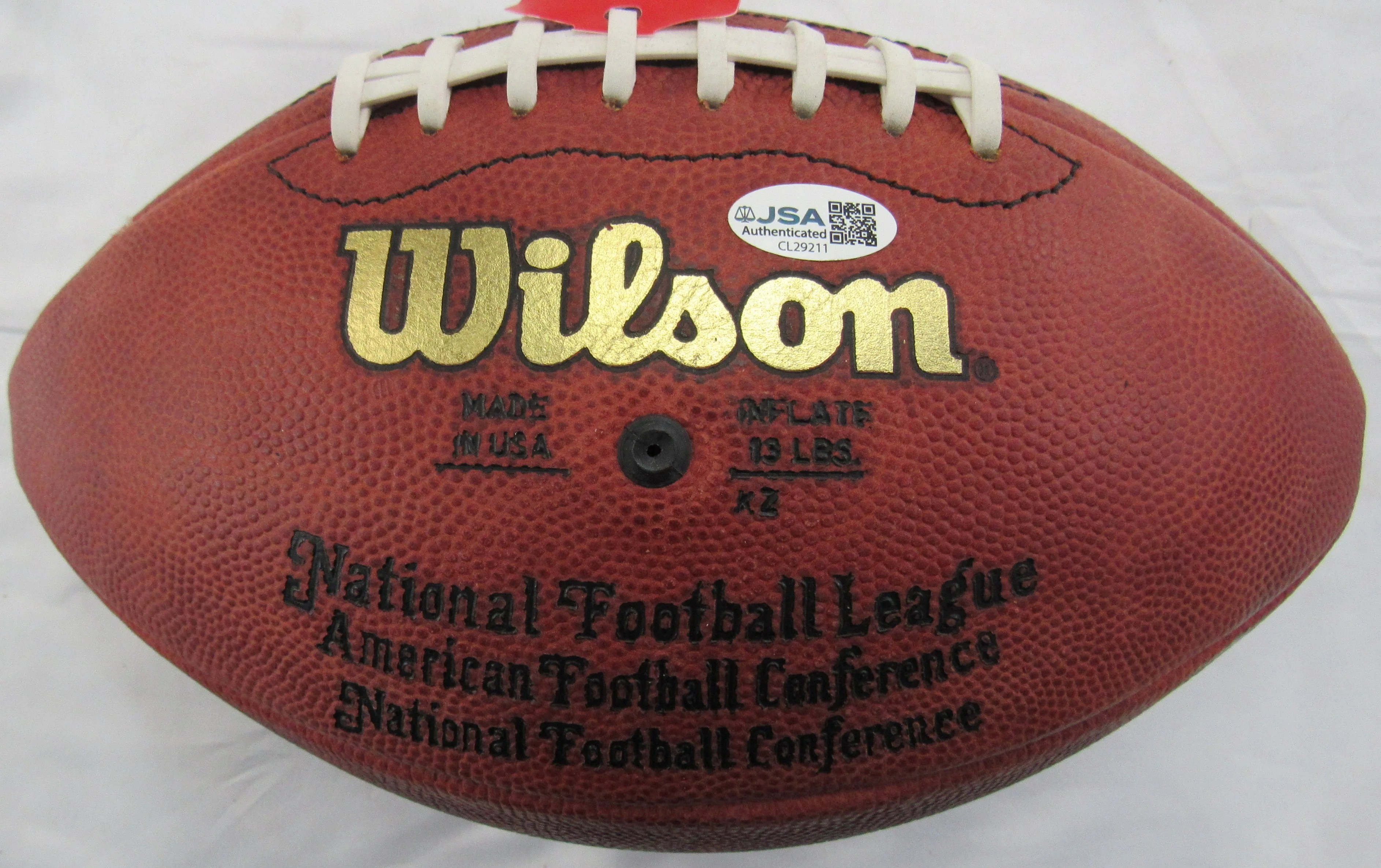 Joe Montana and Jerry Rice Signed Auto Wilson Football JSA CL29211 - Image 3