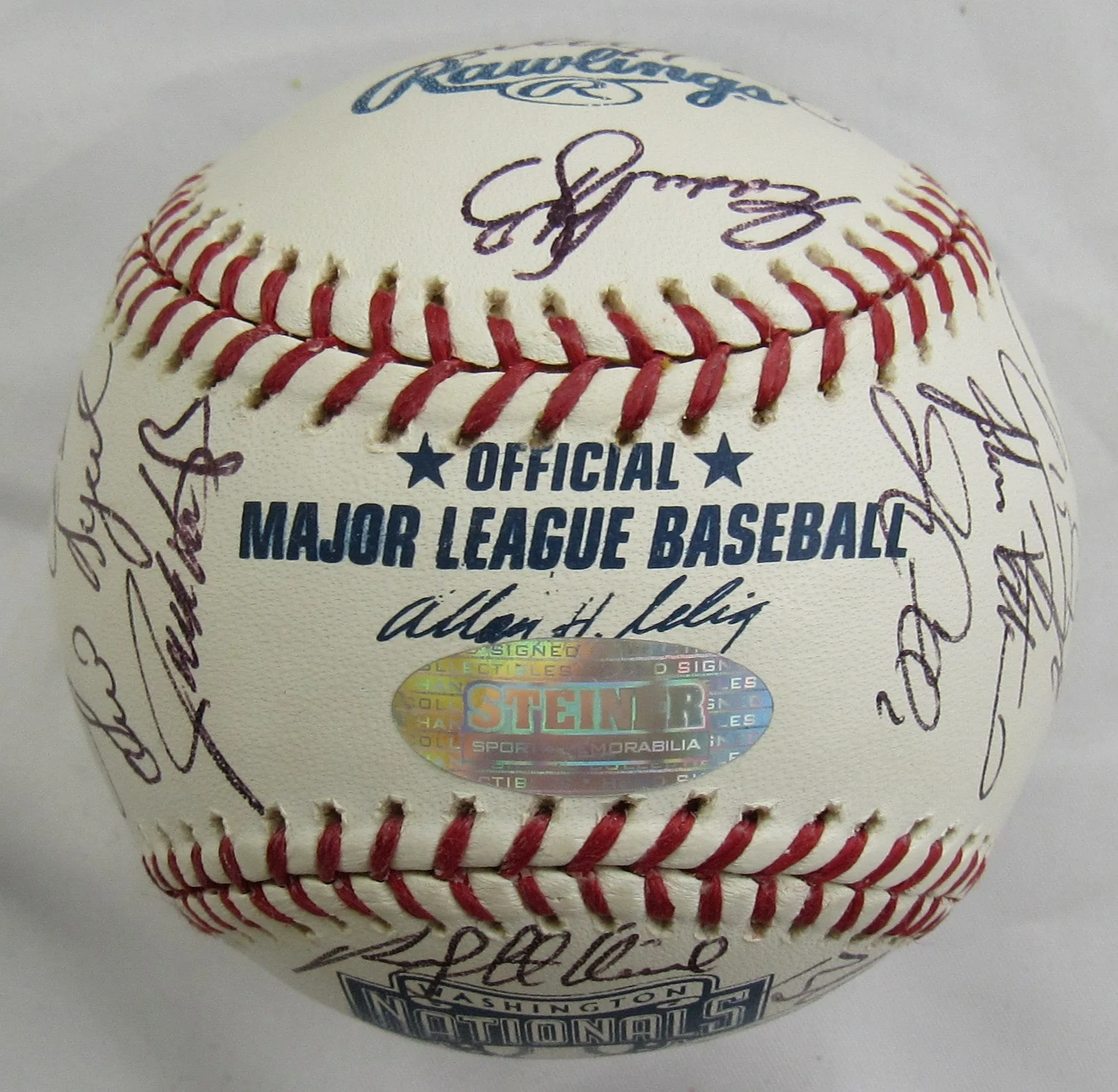 2005 Washington National Team Signed Rawlings Baseball Steiner Hologram - Frank Robinson - Image 3