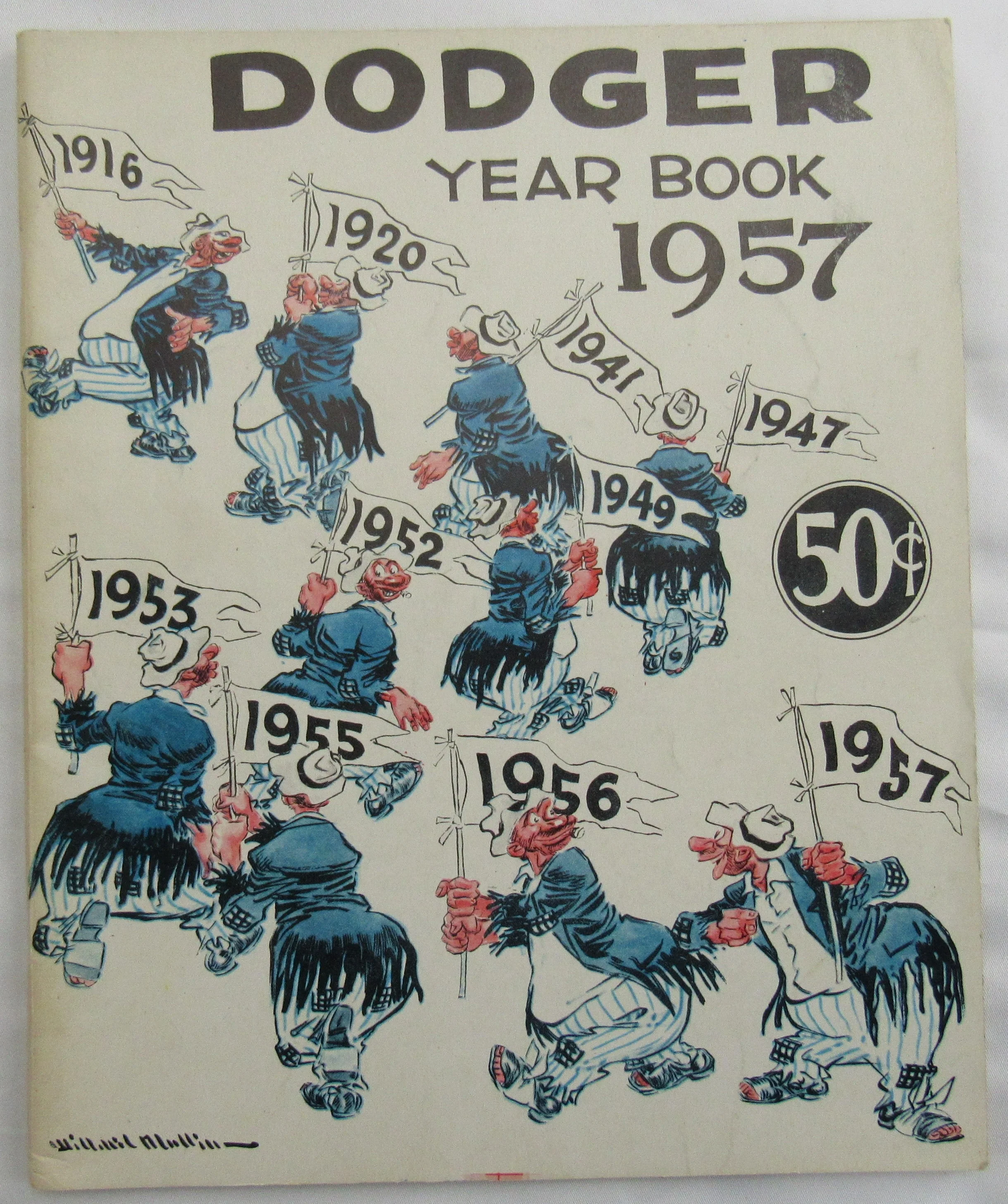 Brooklyn Dodgers 1957 Yearbook Magazine