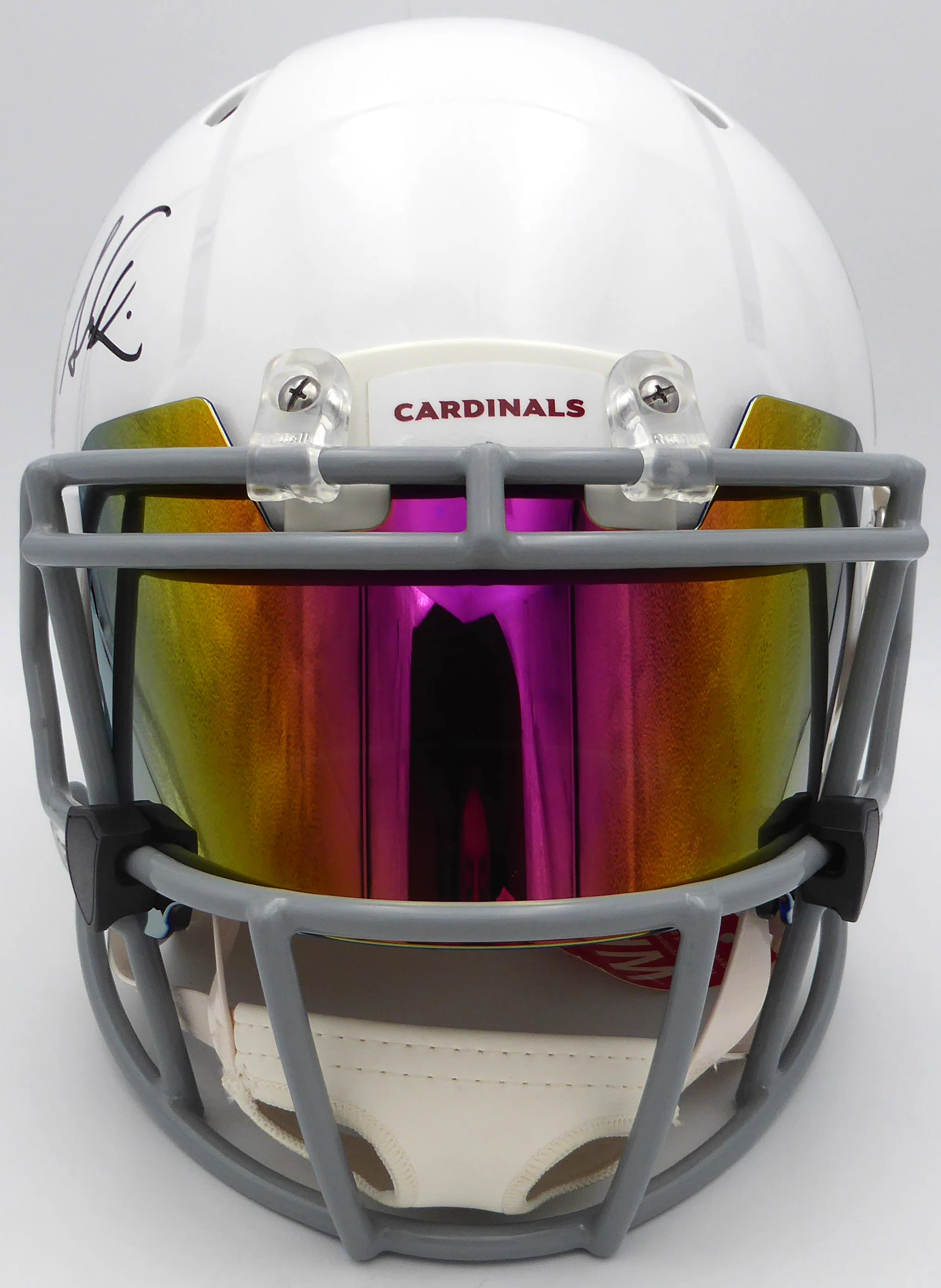 Simeon Rice Autographed Authentic Full Size Helmet Arizona Cardinals With Visor Beckett BAS QR #BP55362 - Image 3