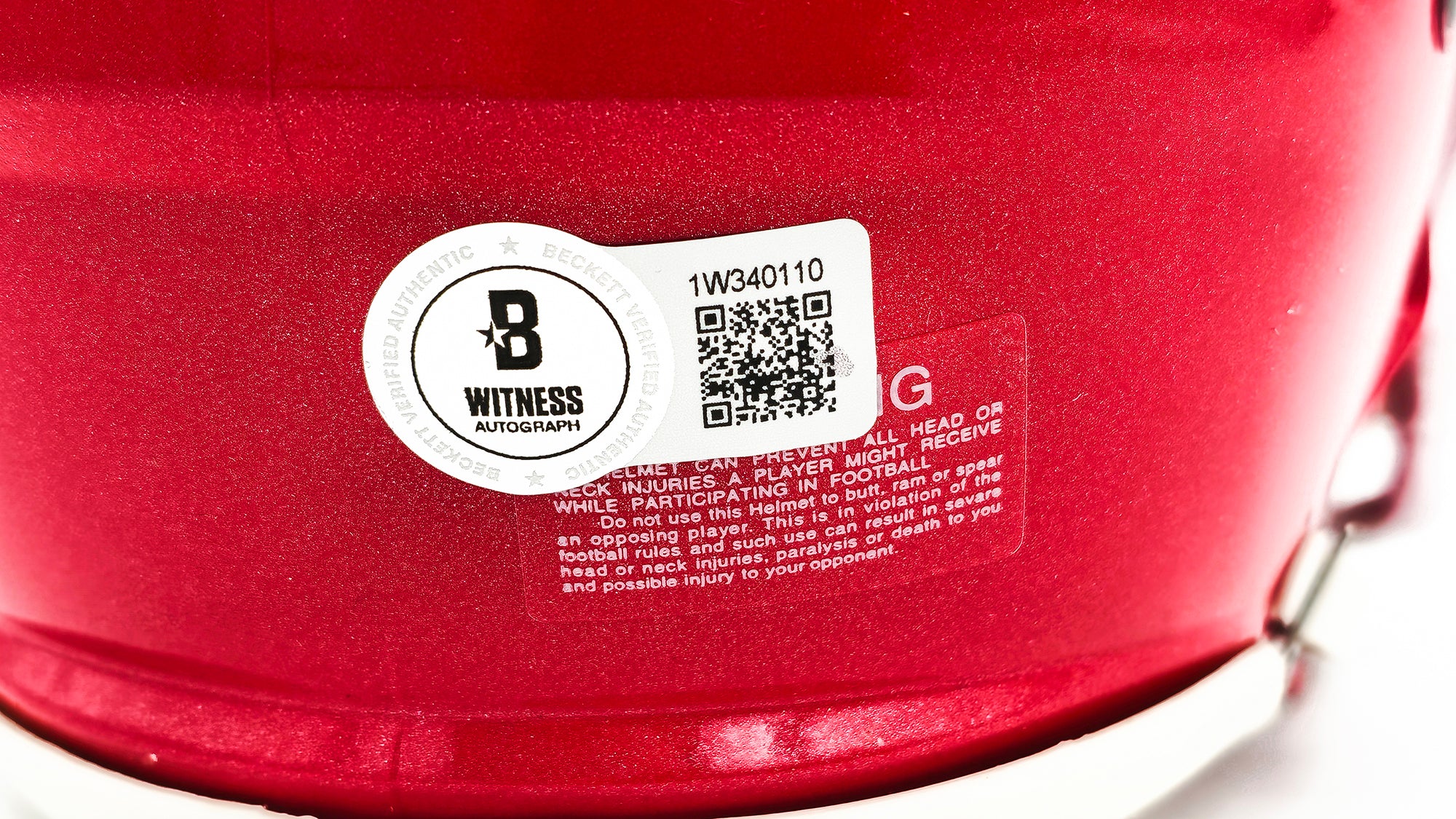 Skyy Moore Autographed Kansas City Chiefs Red Speed Mini Helmet "SB LVII LVIII Champs" Beckett BAS Witness Stock #224839 - Image 5