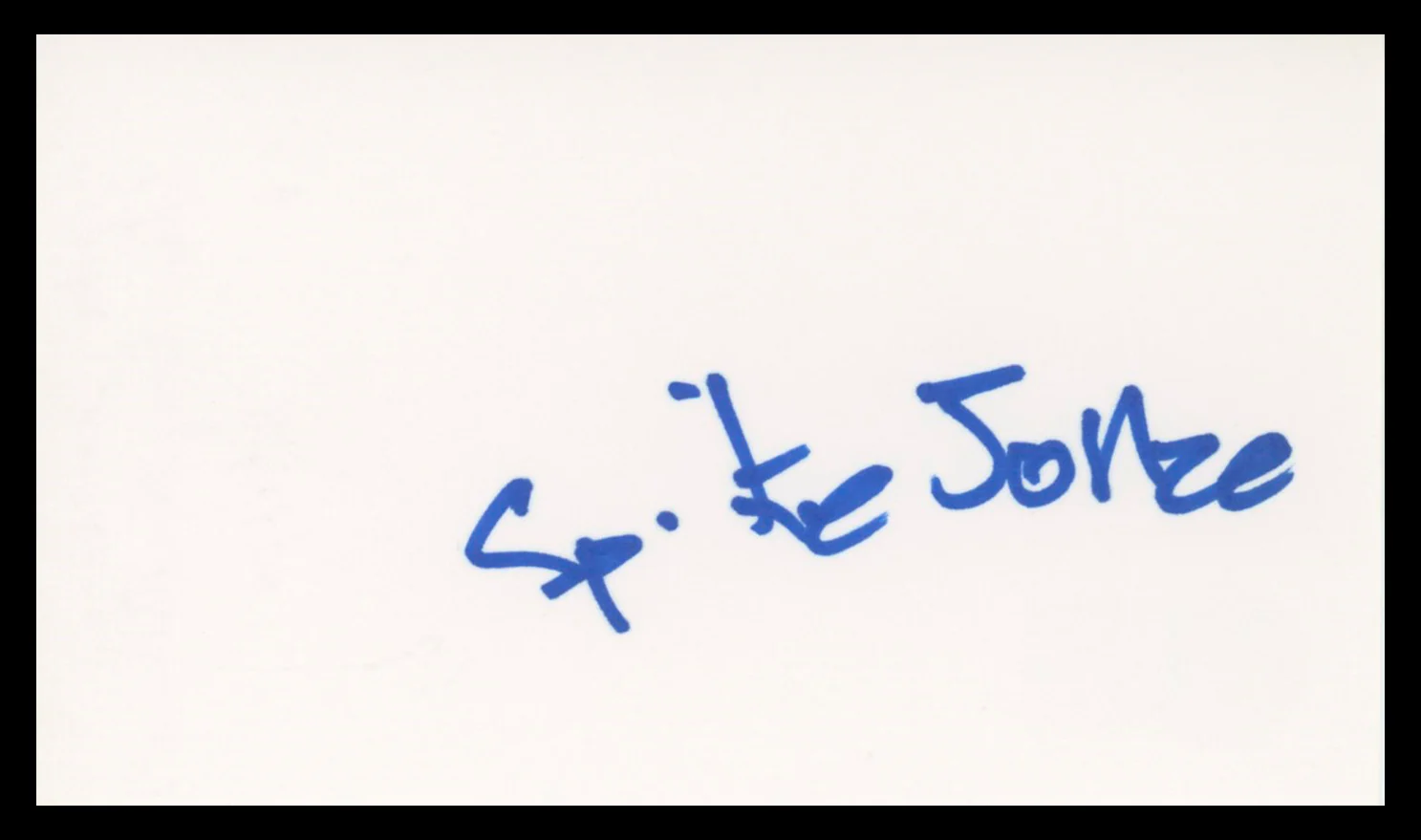 Spike Jonze Being John Malkovich Authentic Signed 3x5 Index Card BAS #BU64791 - Image 2