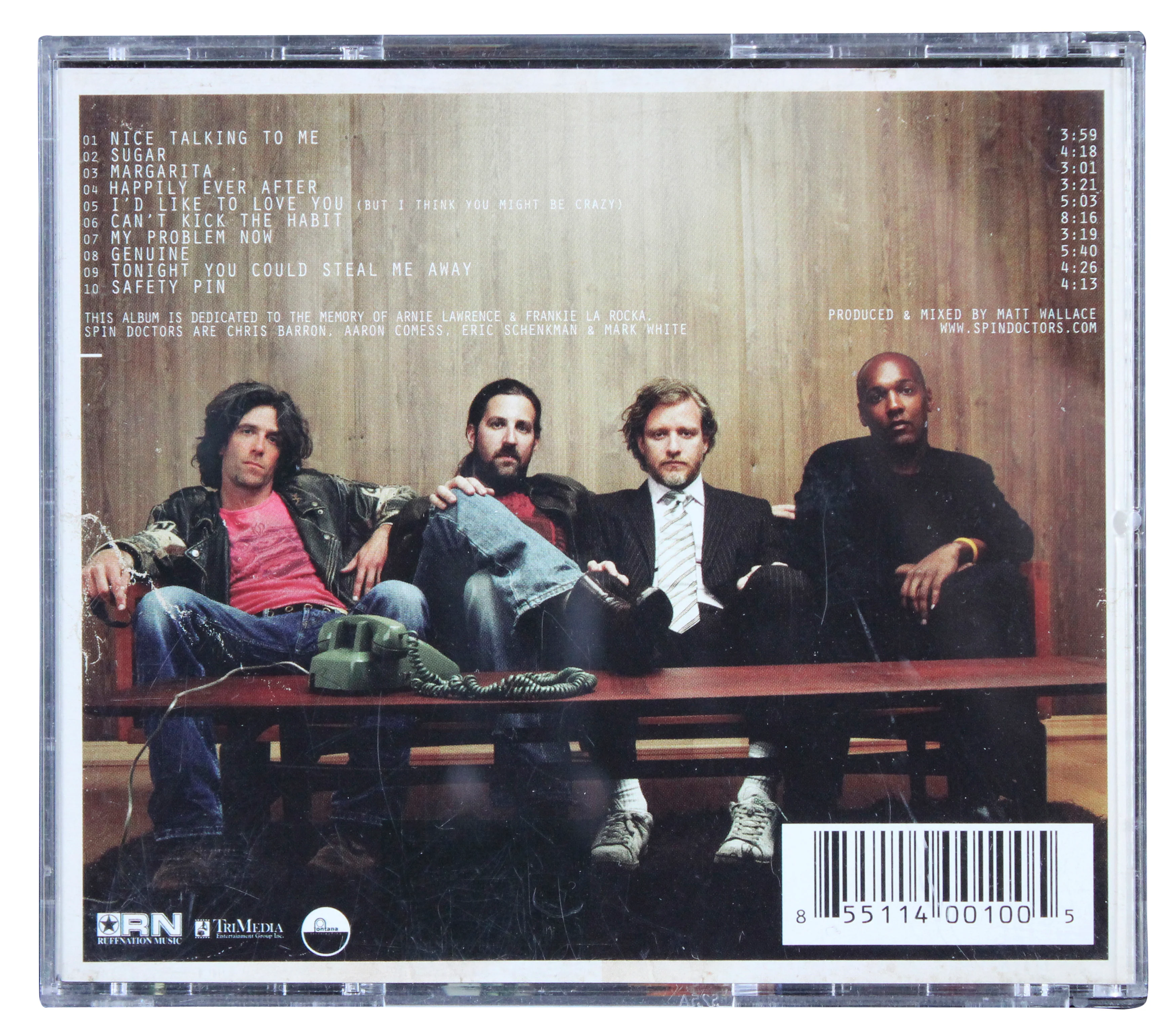 Spin Doctors (4) Barron, Schenkman, White & Comess Signed CD Booklet JSA - Image 5