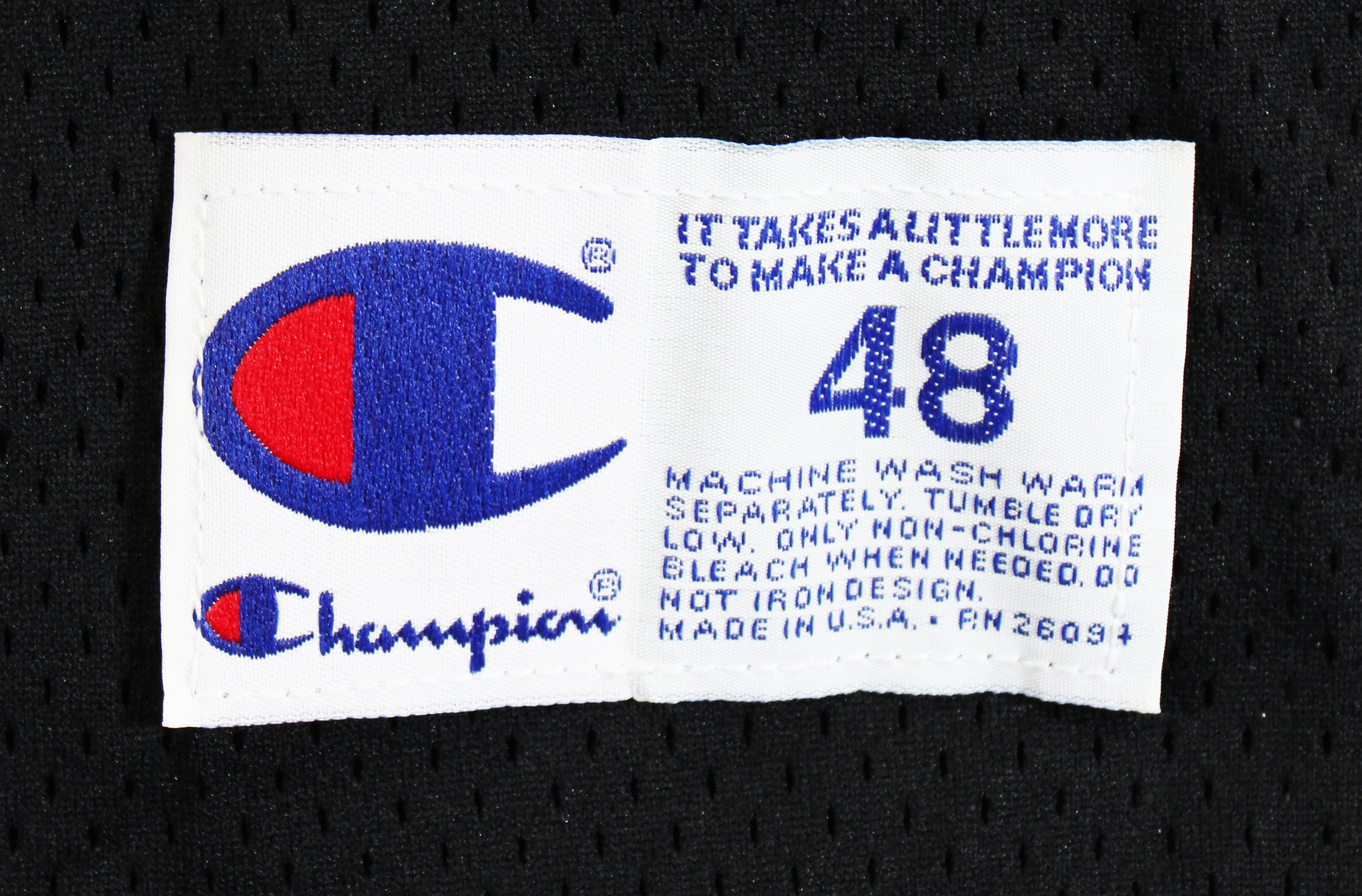 Spurs David Robinson "2 Cor 5:7" Signed Black Champion Jersey BAS #BU55005 - Image 6