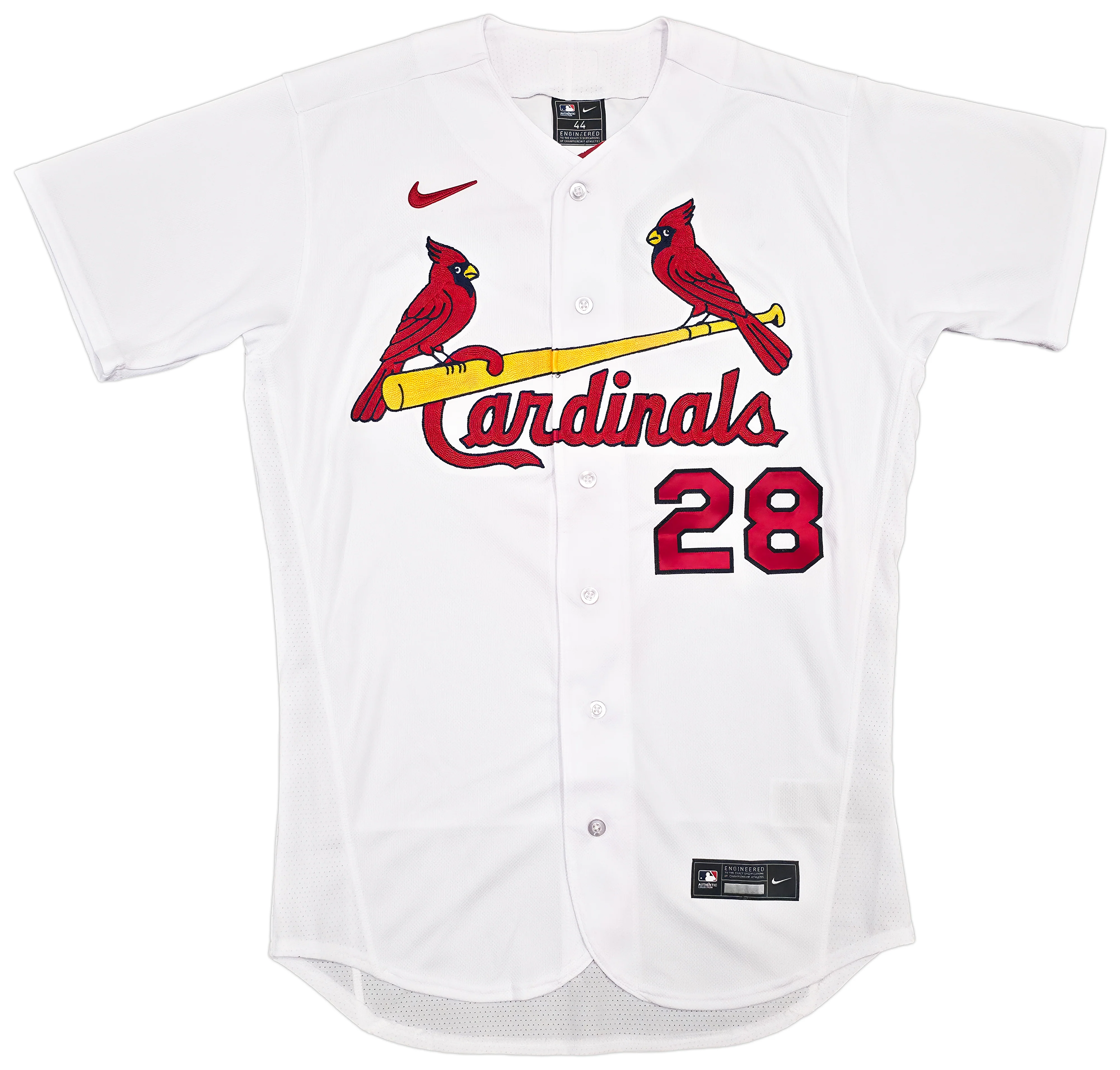 St. Louis Cardinals Nolan Arenado Autographed White Nike Authentic Collection Jersey Size 44 Fanatics & MLB Holo Stock #262510 - Image 4