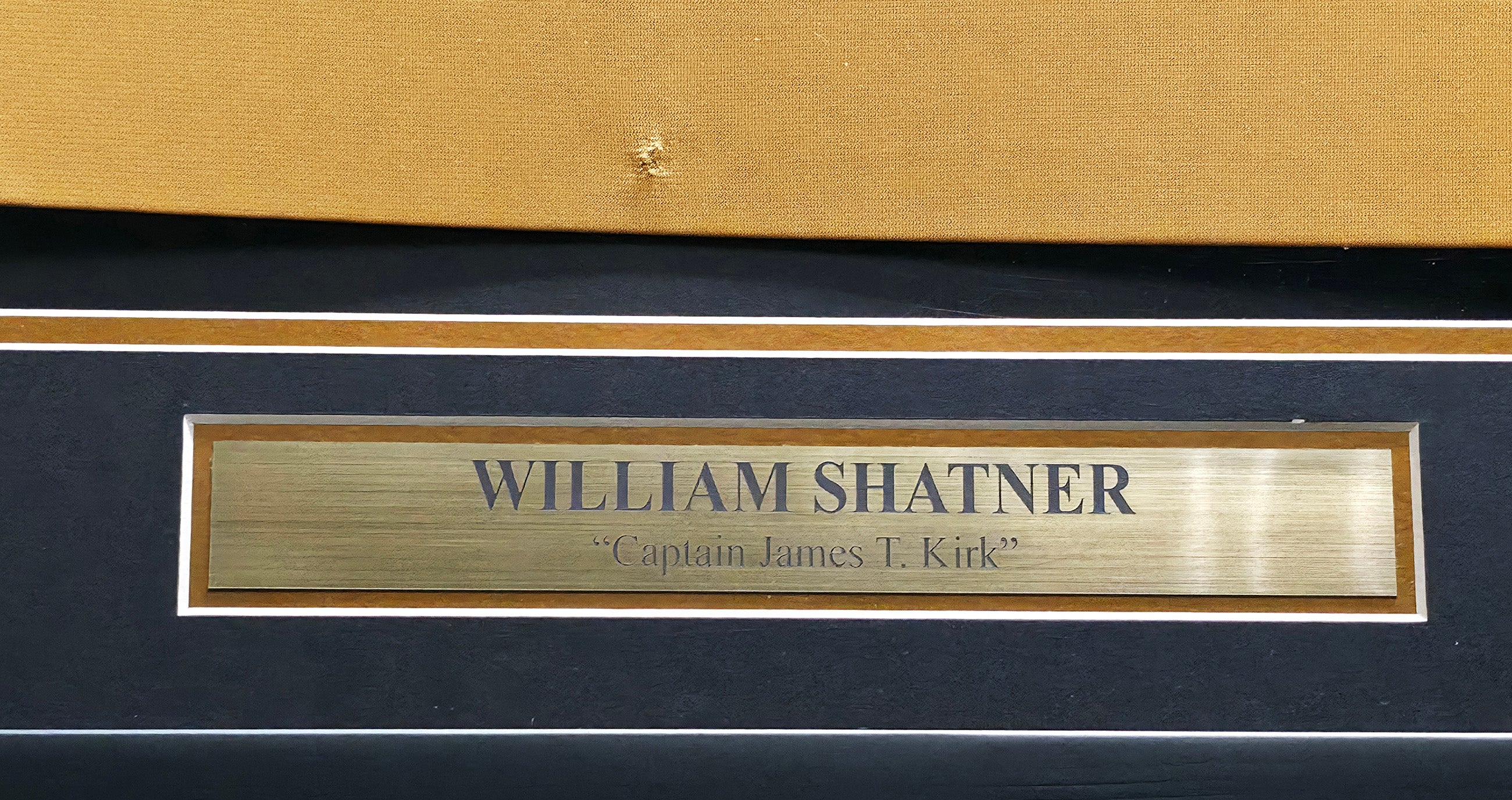 Star Trek William Shatner Autographed Framed Gold Uniform Jersey JSA Stock #256417 - Image 5